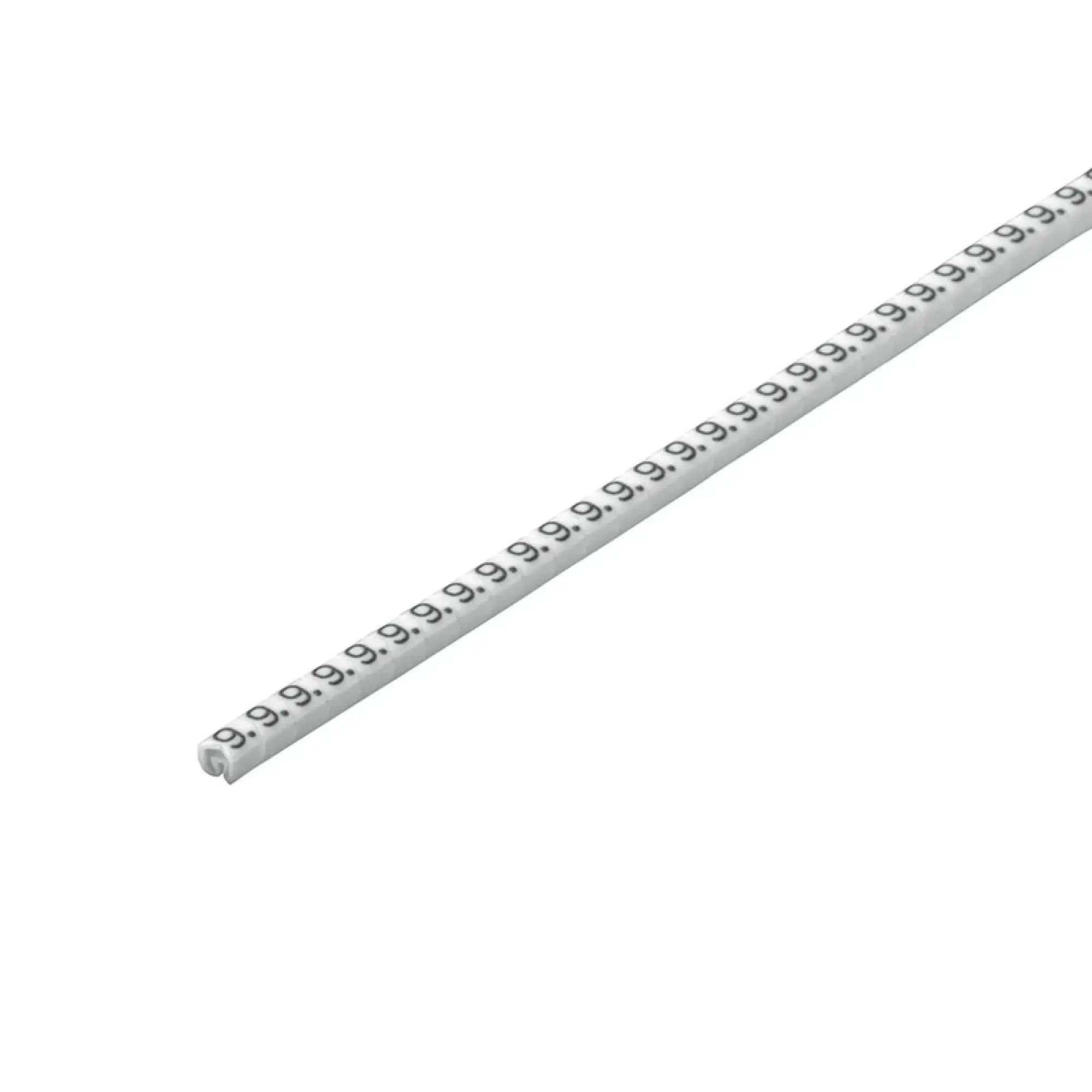 Weidmüller 1869821514 Cable coding system, white, Conductor O.D.:1.3 - 3 mm, Numbers, PVC, soft, without Cadmium, -30...80 °C (img_001)