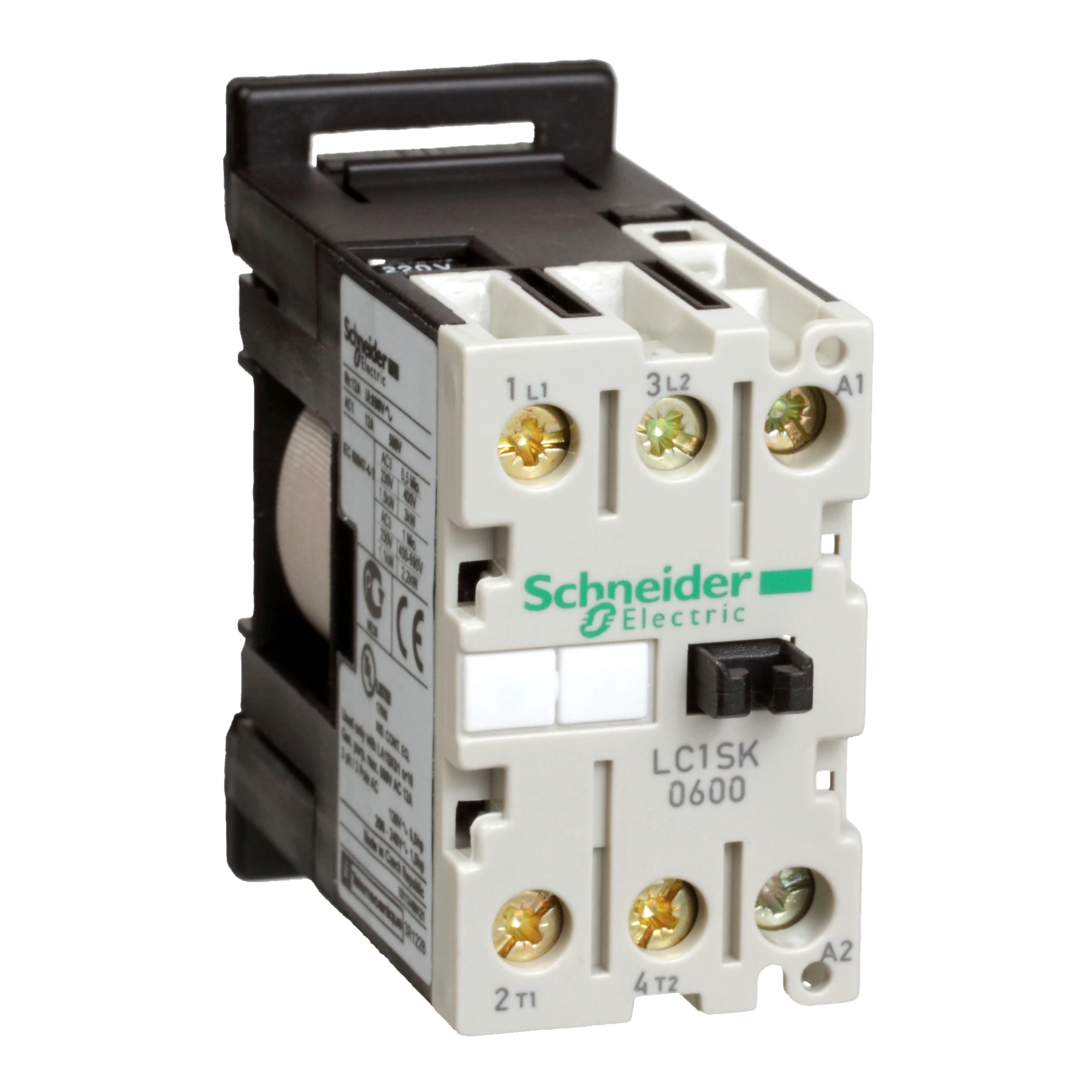 Schneider Electric LC1SK0600P7 Mini Contactor LC1SK 2p, 2.2 kW, 6 A, 400 V AC3, 230 V AC coil (img_001) Schneider Electric LC1SK0600P7 Mini Contactor LC1SK 2p, 2.2 kW, 6 A, 400 V AC3, 230 V AC coil (img_001)
