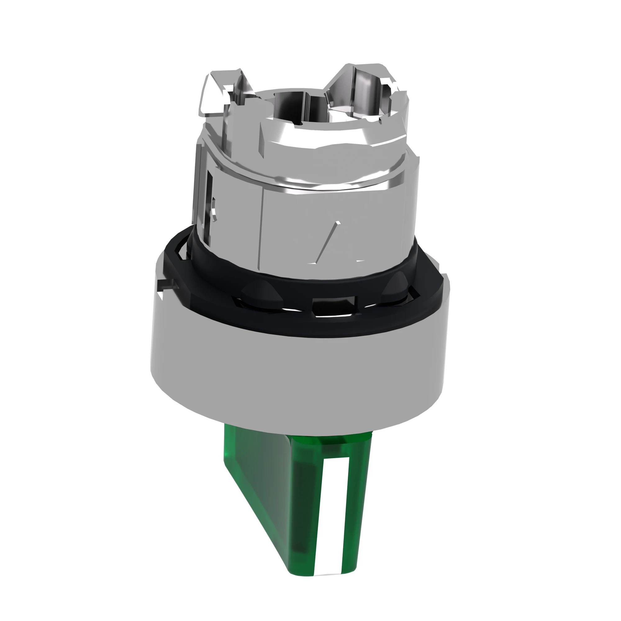 Schneider Electric ZB4BK1733 Illuminated selector switch, front element, Harmony XB4, metal, 22mm, green, for universal LED, 3 positions, momentary left (img_008)