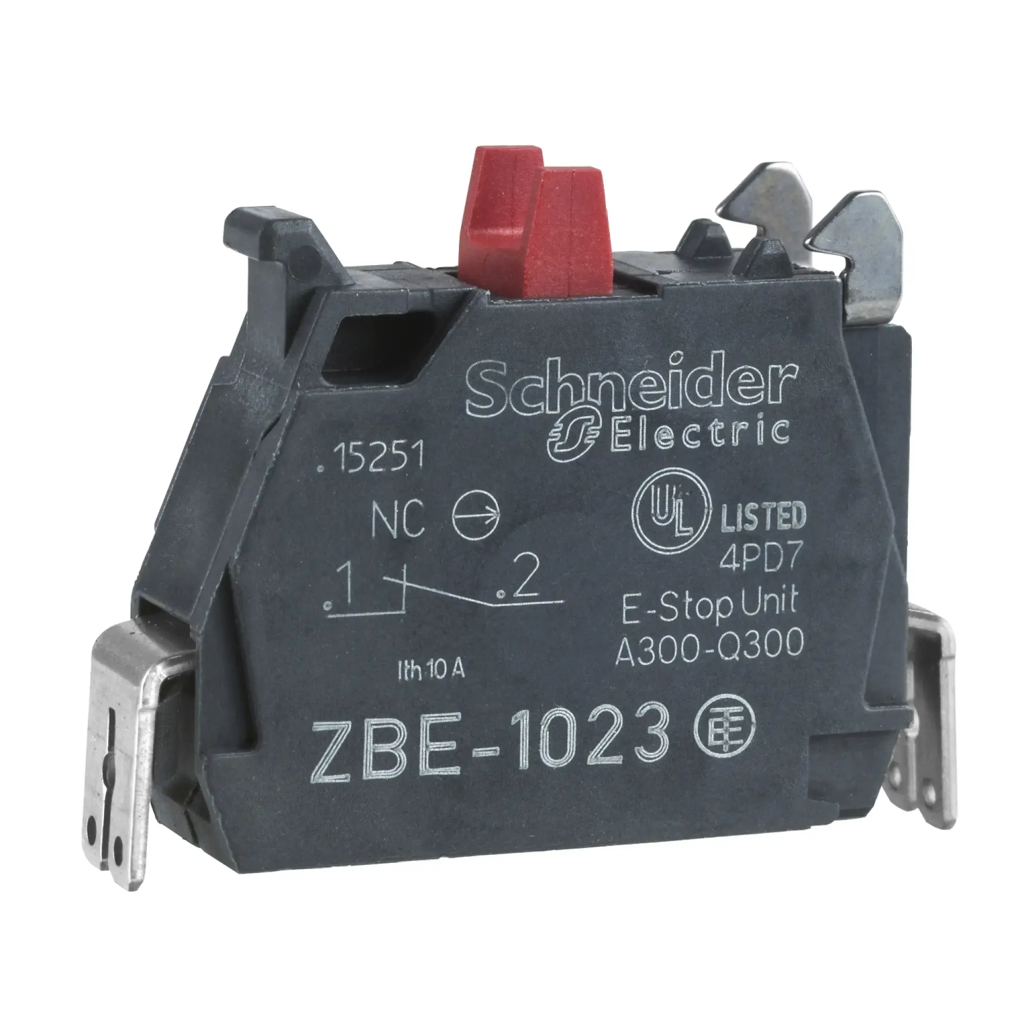 Schneider Electric ZBE1023 Auxiliary switch, contact block, Harmony XB4 and XB5, 22mm, 30mm, flat connector, 1NO (img_009) Schneider Electric ZBE1023 Auxiliary switch, contact block, Harmony XB4 and XB5, 22mm, 30mm, flat connector, 1NO (img_009)