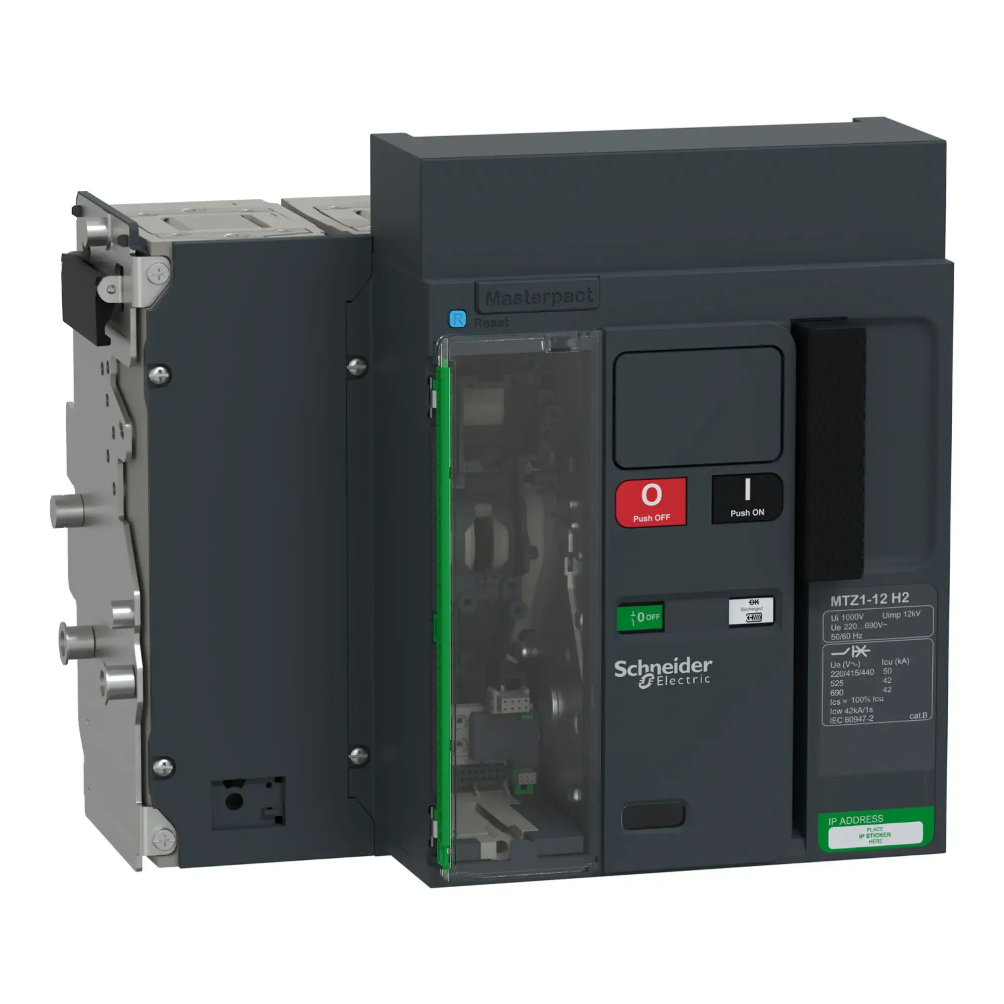 Schneider Electric LV947237 MasterPacT MTZ1 12 1250A H2 50kA/440VAC (Icu) 4P Grundschalter Einschub für MicroLogic Active (img_002) Schneider Electric LV947237 MasterPacT MTZ1 12 1250A H2 50kA/440VAC (Icu) 4P Grundschalter Einschub für MicroLogic Active (img_002)