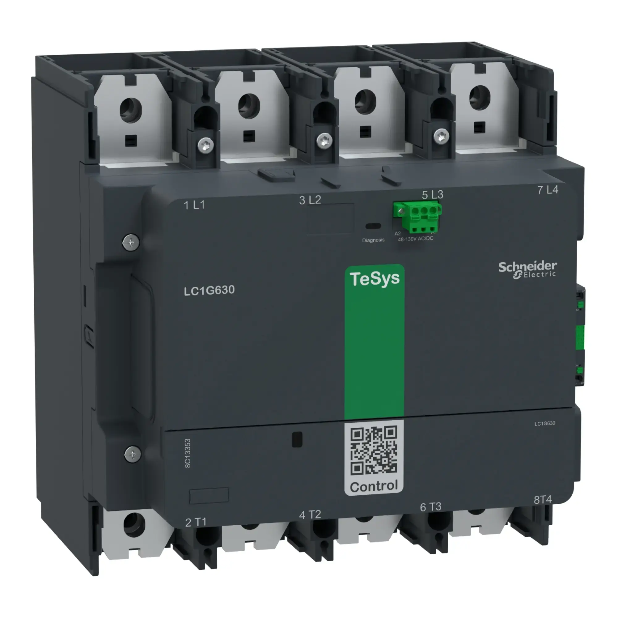 Schneider Electric LC1G8004EHEN Leistungsschütz TeSys control - Giga, 4-polig, 1050A AC1, 48-130V ACDC-N Spule (img_002)