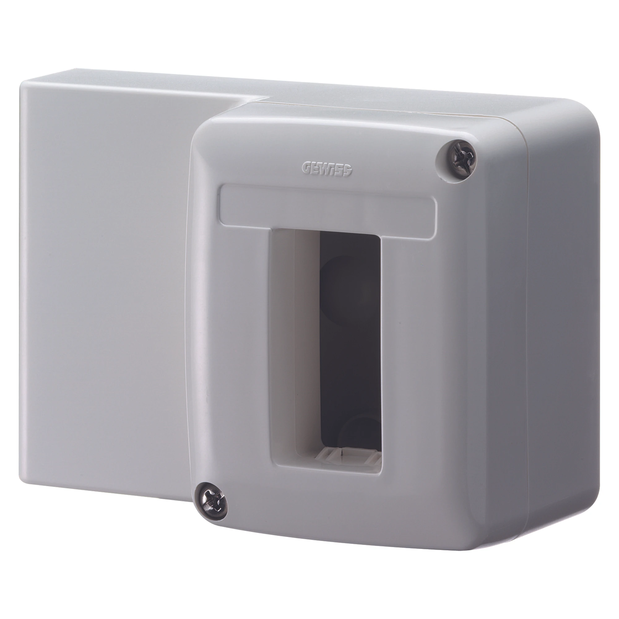 GEWISS GW27603 SELF-SUPPORTING DEVICE BOX FOR SYSTEM DEVICE - FOR MINI TRUNKING - 1 GANG - WHITE RAL 9010 (img_001) GEWISS GW27603 SELF-SUPPORTING DEVICE BOX FOR SYSTEM DEVICE - FOR MINI TRUNKING - 1 GANG - WHITE RAL 9010 (img_001)