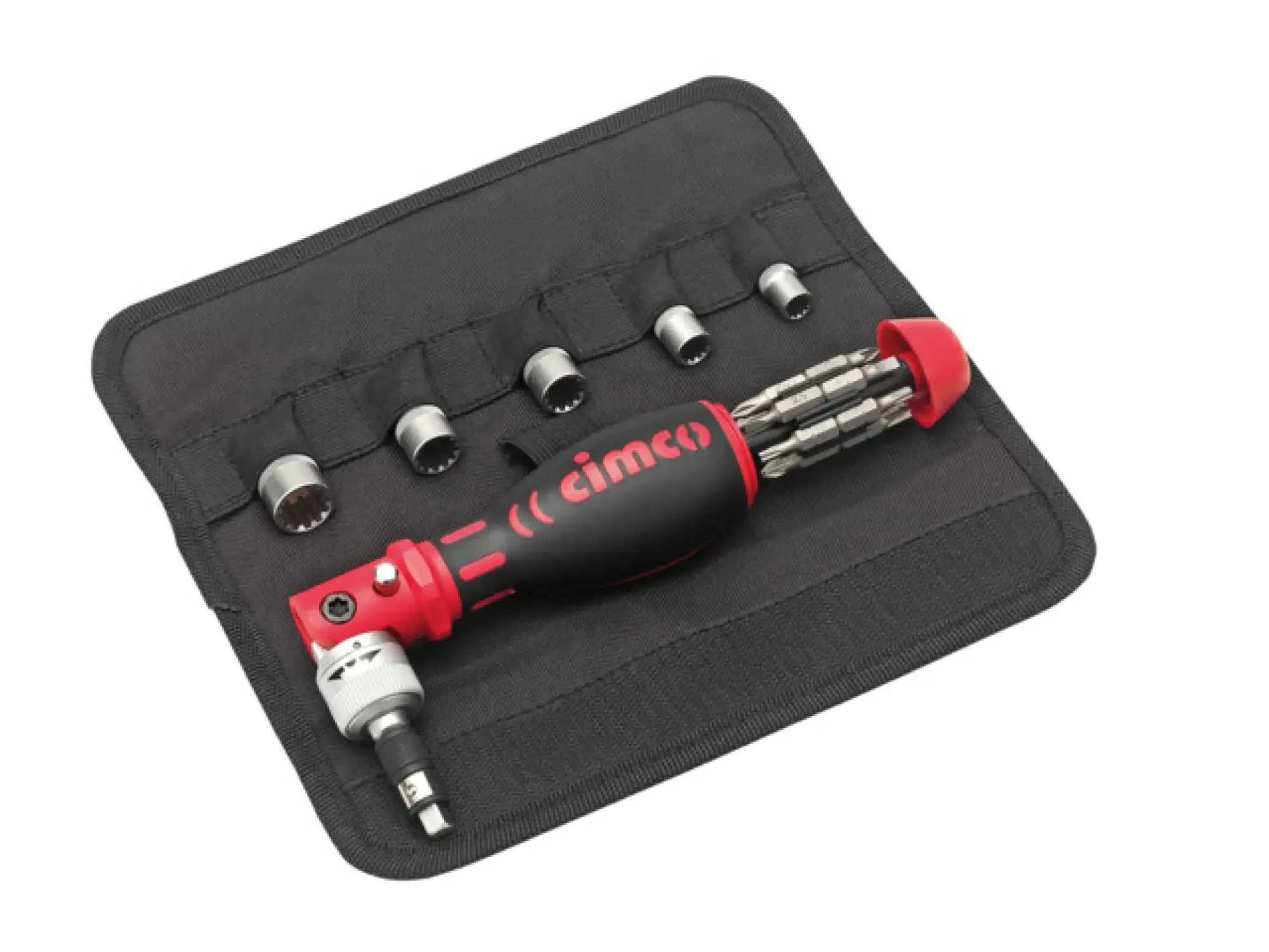 Cimco 114866 Ratchet screwdriver set 18-piece, roll-up pouch (img_005)
