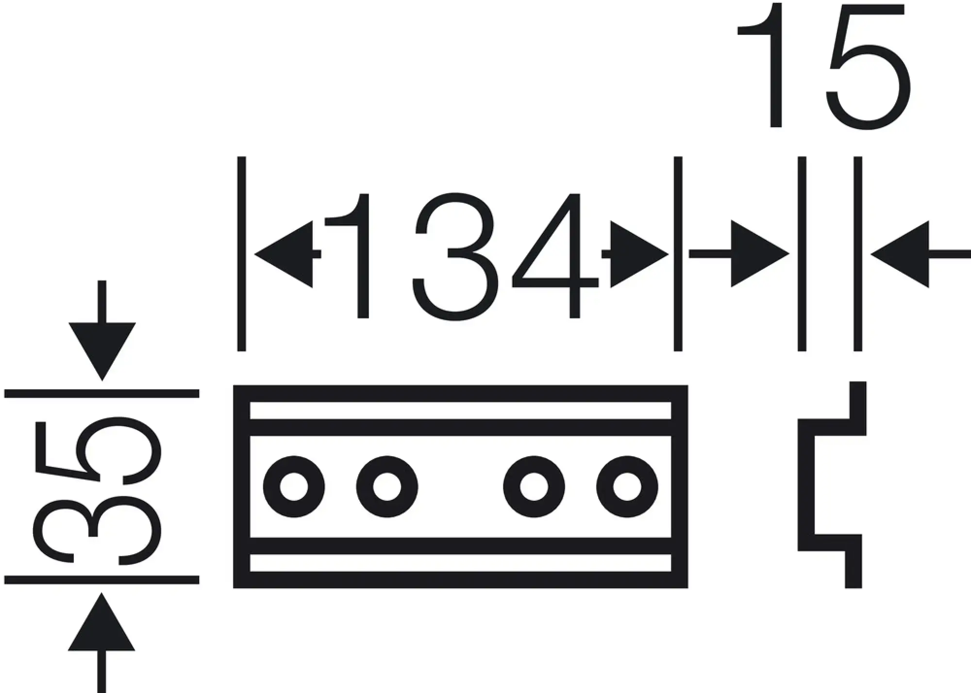 Hensel 20001029 Tragschiene Hutprofil 35 mm, 134 mm lang Mi TS 15 (img_004) Hensel 20001029 Tragschiene Hutprofil 35 mm, 134 mm lang Mi TS 15 (img_004)