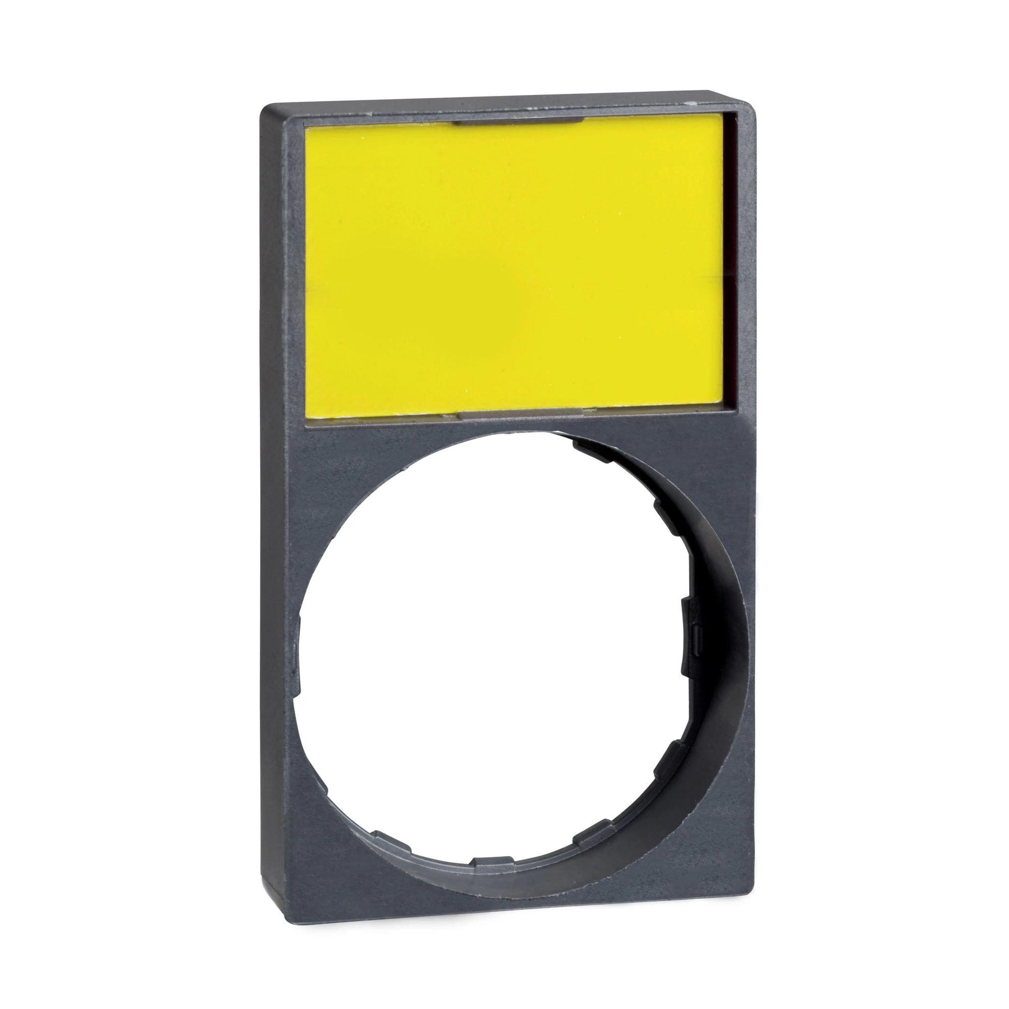 Schneider Electric ZBY6H102 Label holder 30x50mm with blank label, for Ø 22 devices with round front element (img_001)