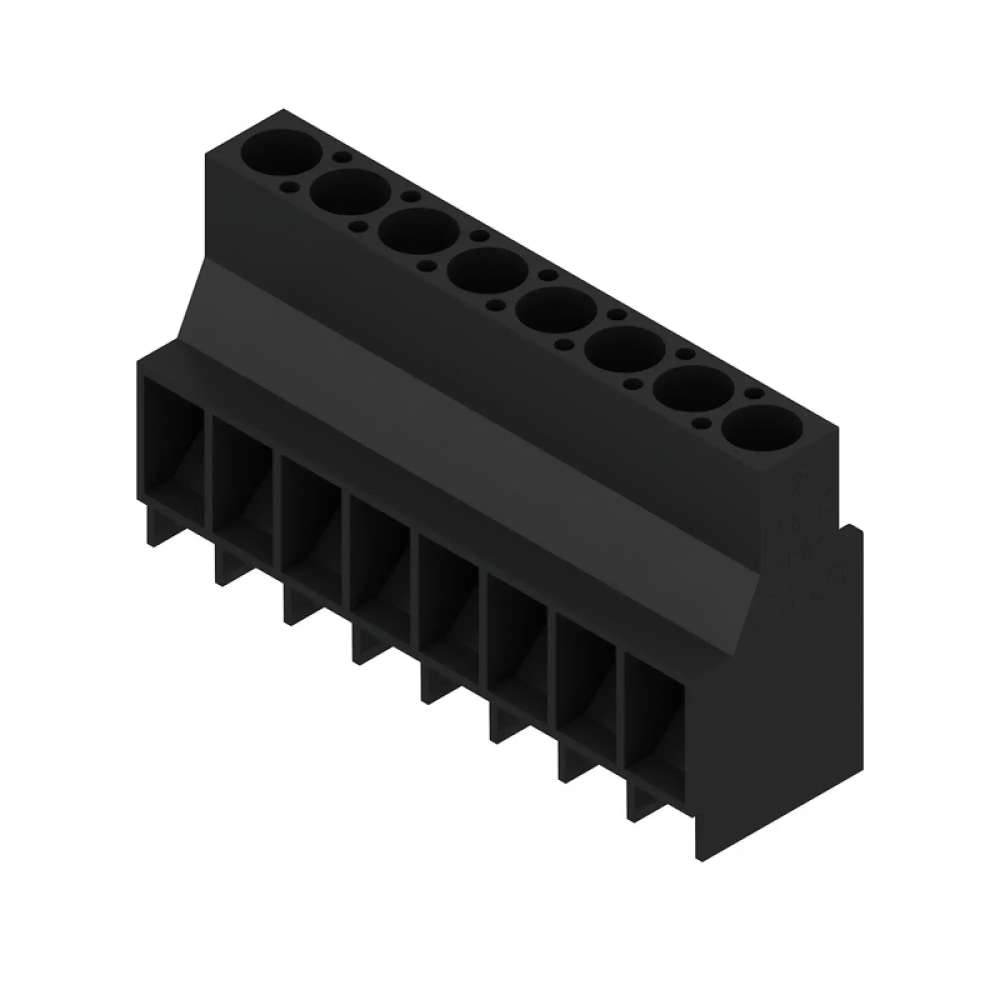 Weidmüller 2885020000 PCB terminal, 1000 V, Pitch in mm: 6.35, Number of poles: 8, Clamping yoke connection, THT solder connection, 90°, Box (img_001) Weidmüller 2885020000 PCB terminal, 1000 V, Pitch in mm: 6.35, Number of poles: 8, Clamping yoke connection, THT solder connection, 90°, Box (img_001)
