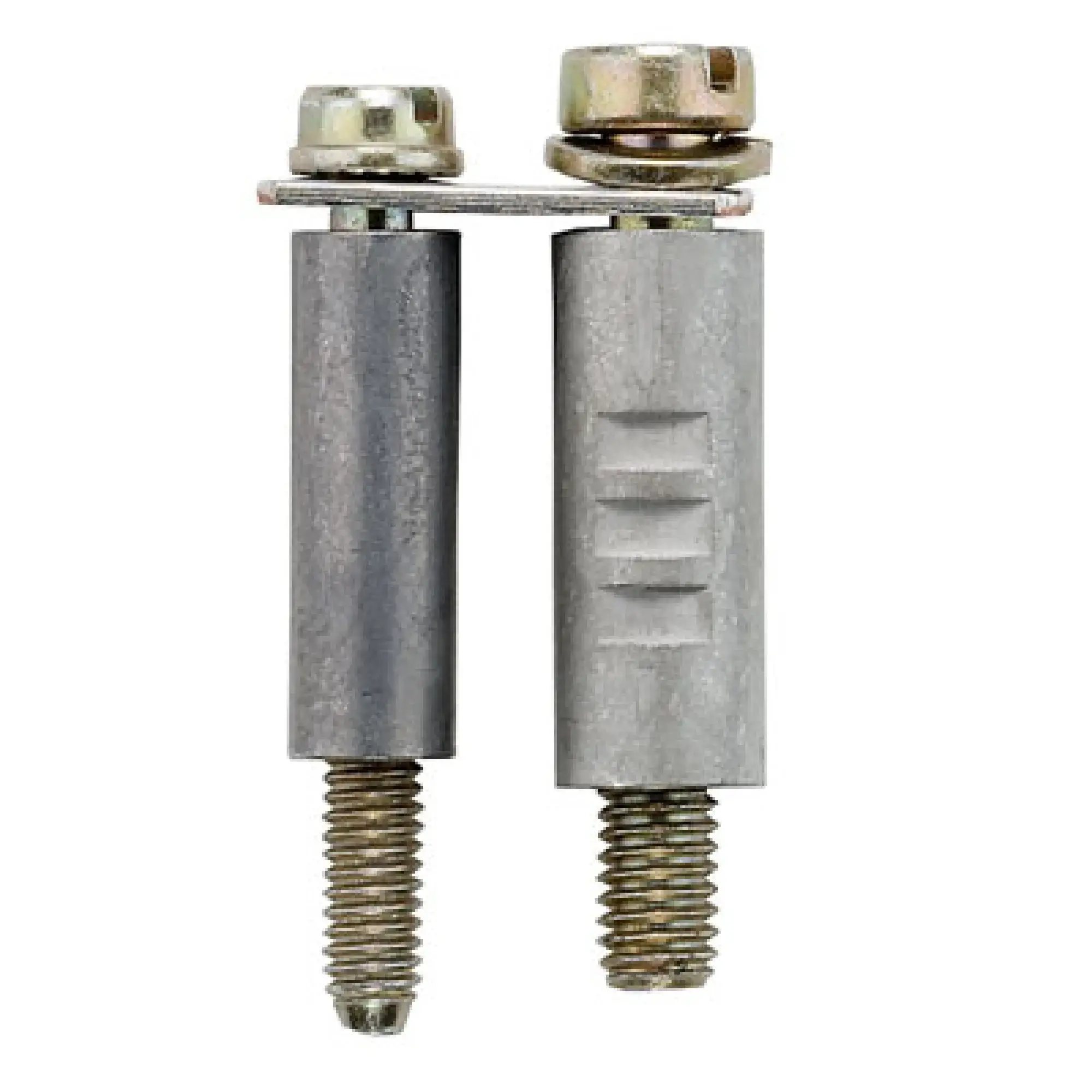 Weidmüller 1859600000 Cross-connector (terminal), when screwed in, Silver grey, 41 A, Number of poles: 2, Pitch in mm: 6.00, Insulated: No, Width: 6 mm (img_001)