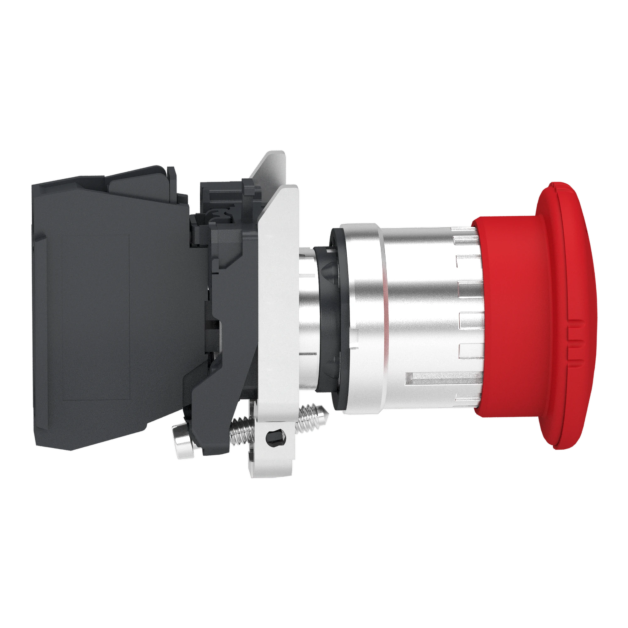 Schneider Electric XB4BS8446 Emergency Stop/Emergency Stop Switch, Harmony XB4, Metal, 22mm, Red, Mushroom 40mm, Twist Release, 1NC with Monitoring Contact (img_003)