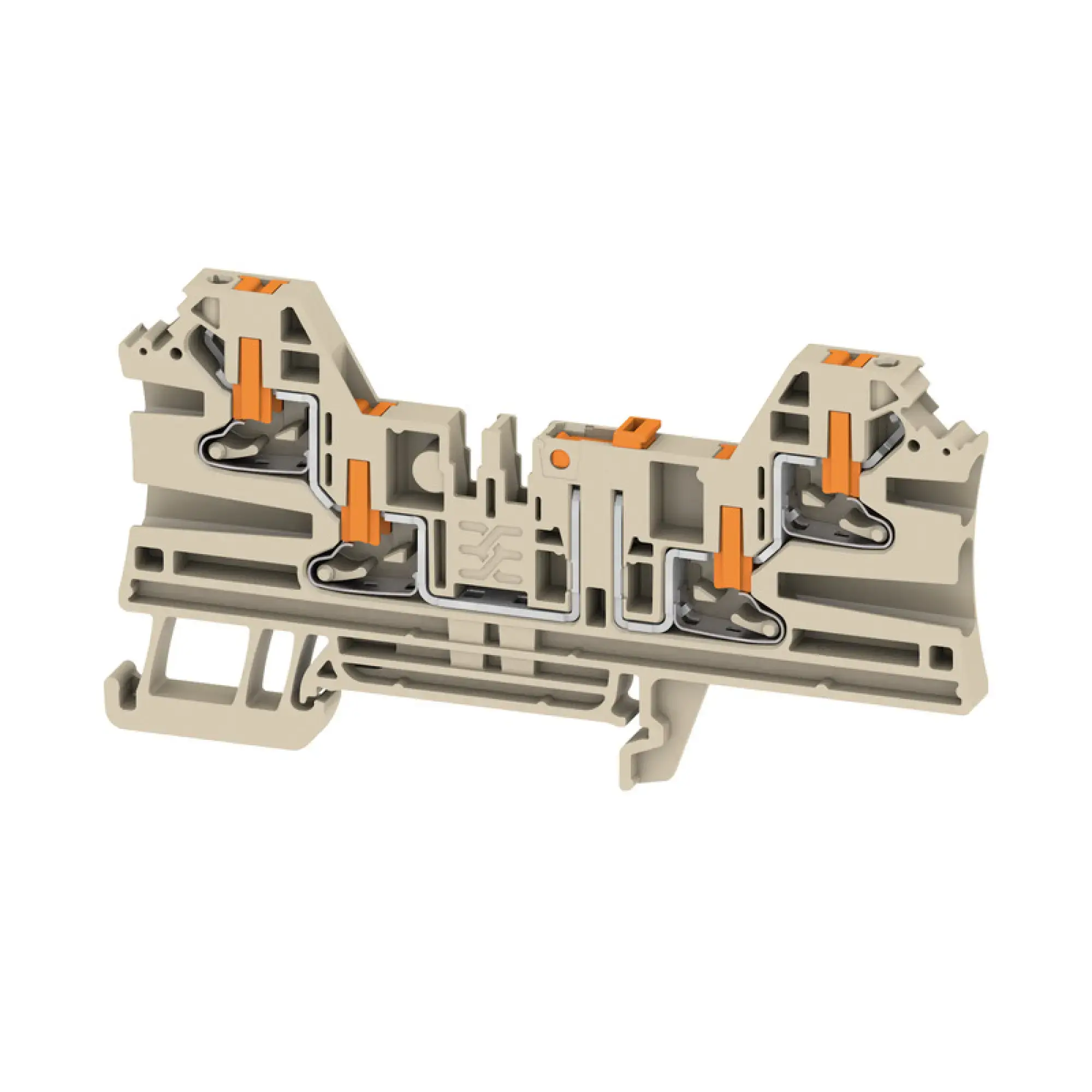 Weidmüller 2898720000 Test-disconnect terminal, PUSH IN, dark beige, 2.5 mm², 20 A, 500 V, Number of connections: 4, Number of levels: 1 (img_001) Weidmüller 2898720000 Test-disconnect terminal, PUSH IN, dark beige, 2.5 mm², 20 A, 500 V, Number of connections: 4, Number of levels: 1 (img_001)