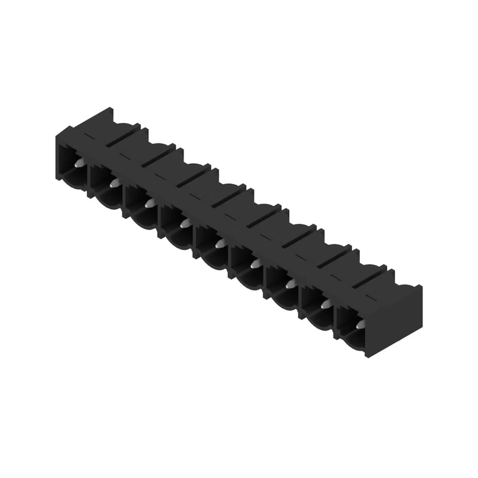 Weidmüller 1059520000 PCB connector (board connection), 500 V, 29 A, Pitch in mm: 7.62, Number of poles: 9, THT solder connection, Box (img_001)