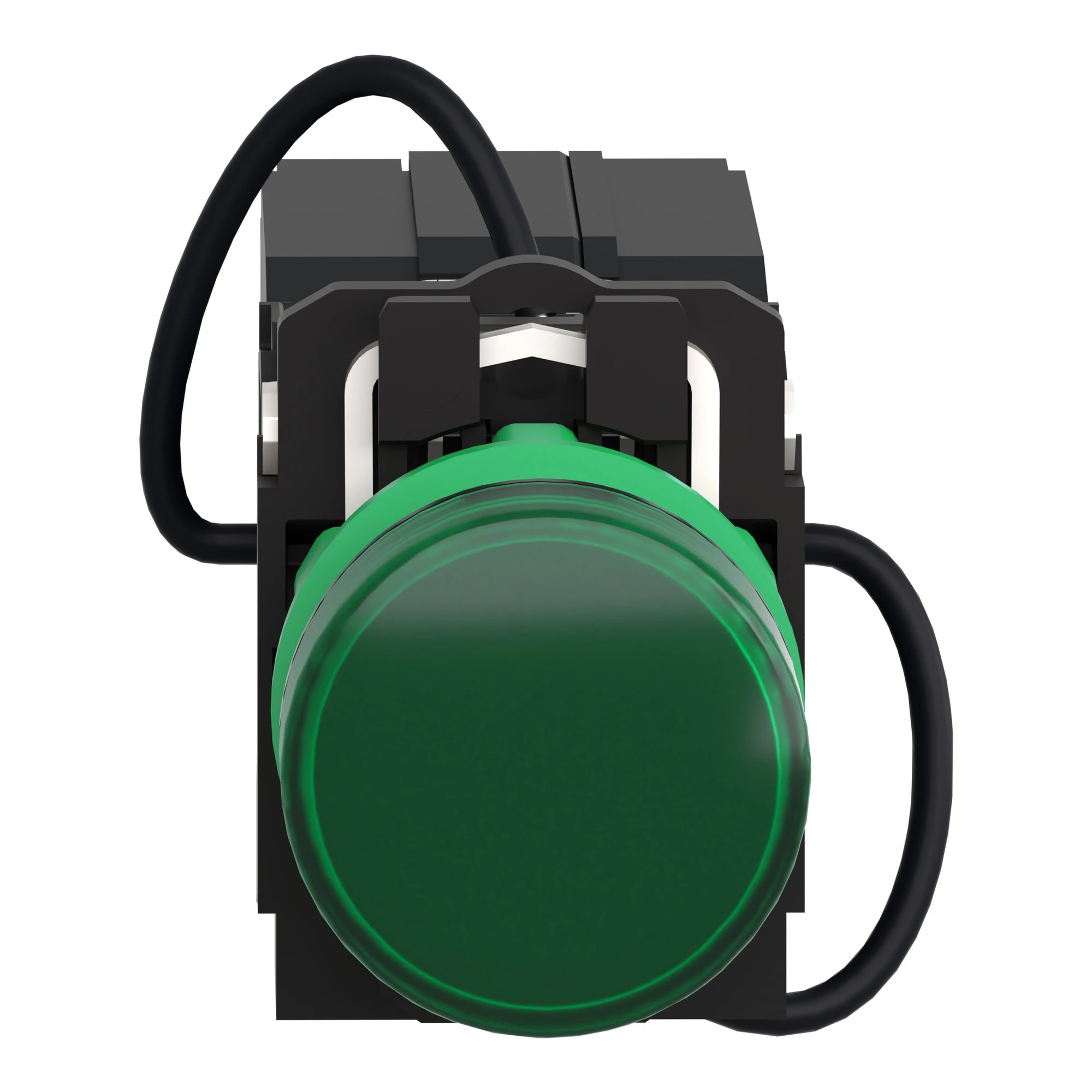 Schneider Electric XB5AV5B3 Pilot light, Harmony XB5, plastic, green, 22mm, universal LED, smooth dome, 400V AC (img_004)