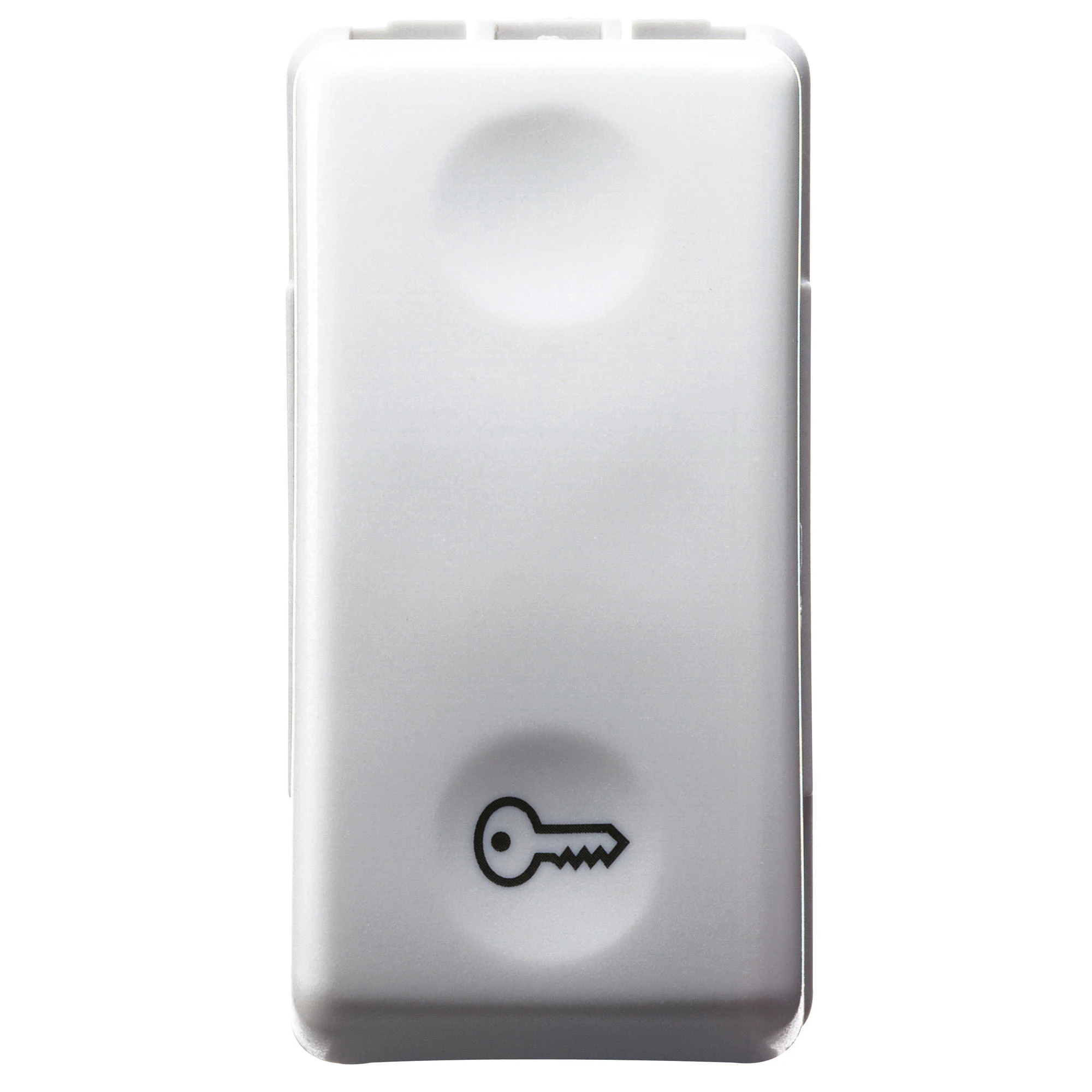 GEWISS GW20511 PUSH-BUTTON 1P 250V ac - NO 10A - WITH SYMBOL KEY - 1 MODULE - SYSTEM WHITE (img_001)