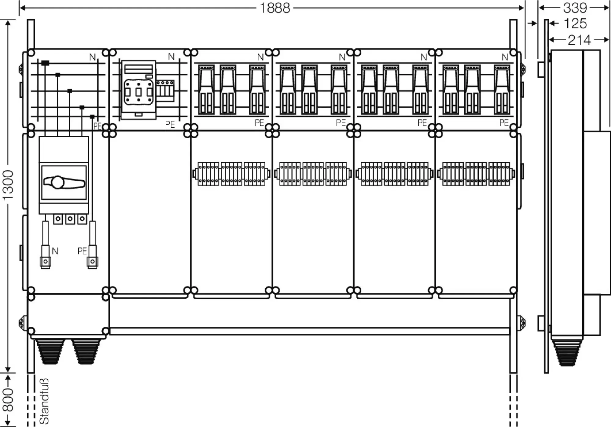 Hensel 65000230 Ladeverteiler für bis zu 12 Doppelladepunkte à 22kW Mi EV 44kW 12001 (img_002)
