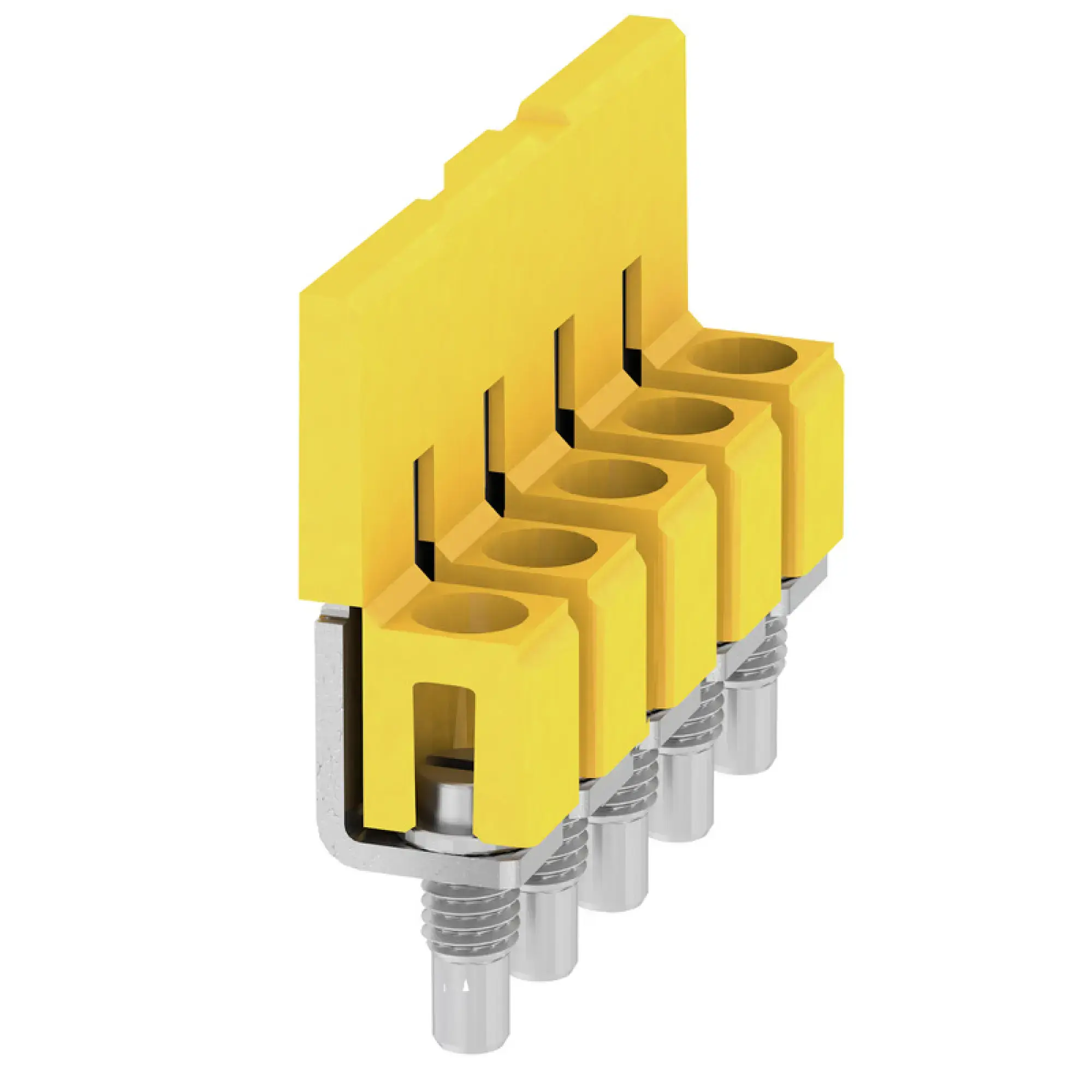 Weidmüller 1057860000 Cross-connector (terminal), when screwed in, yellow, 41 A, Number of poles: 5, Pitch in mm: 6.10, Insulated: Yes, Width: 7.6 mm (img_001) Weidmüller 1057860000 Cross-connector (terminal), when screwed in, yellow, 41 A, Number of poles: 5, Pitch in mm: 6.10, Insulated: Yes, Width: 7.6 mm (img_001)