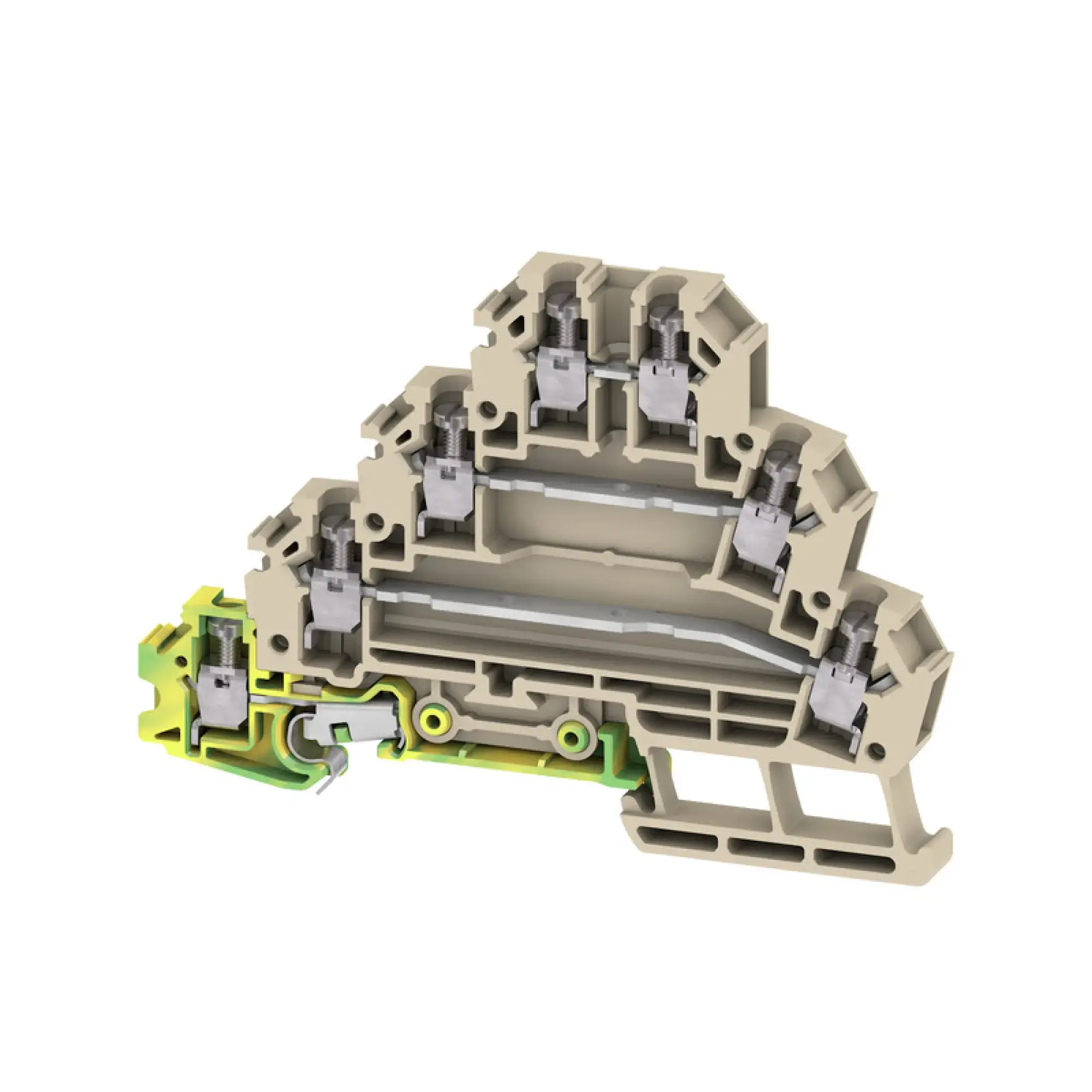 Weidmüller 7917030000 Motor-connection terminal (Multi-level), Screw connection, dark beige, 2.5 mm², 24 A, 500 V, Number of connections: 7, Number of levels: 4, TS 35, V-0 (img_001) Weidmüller 7917030000 Motor-connection terminal (Multi-level), Screw connection, dark beige, 2.5 mm², 24 A, 500 V, Number of connections: 7, Number of levels: 4, TS 35, V-0 (img_001)