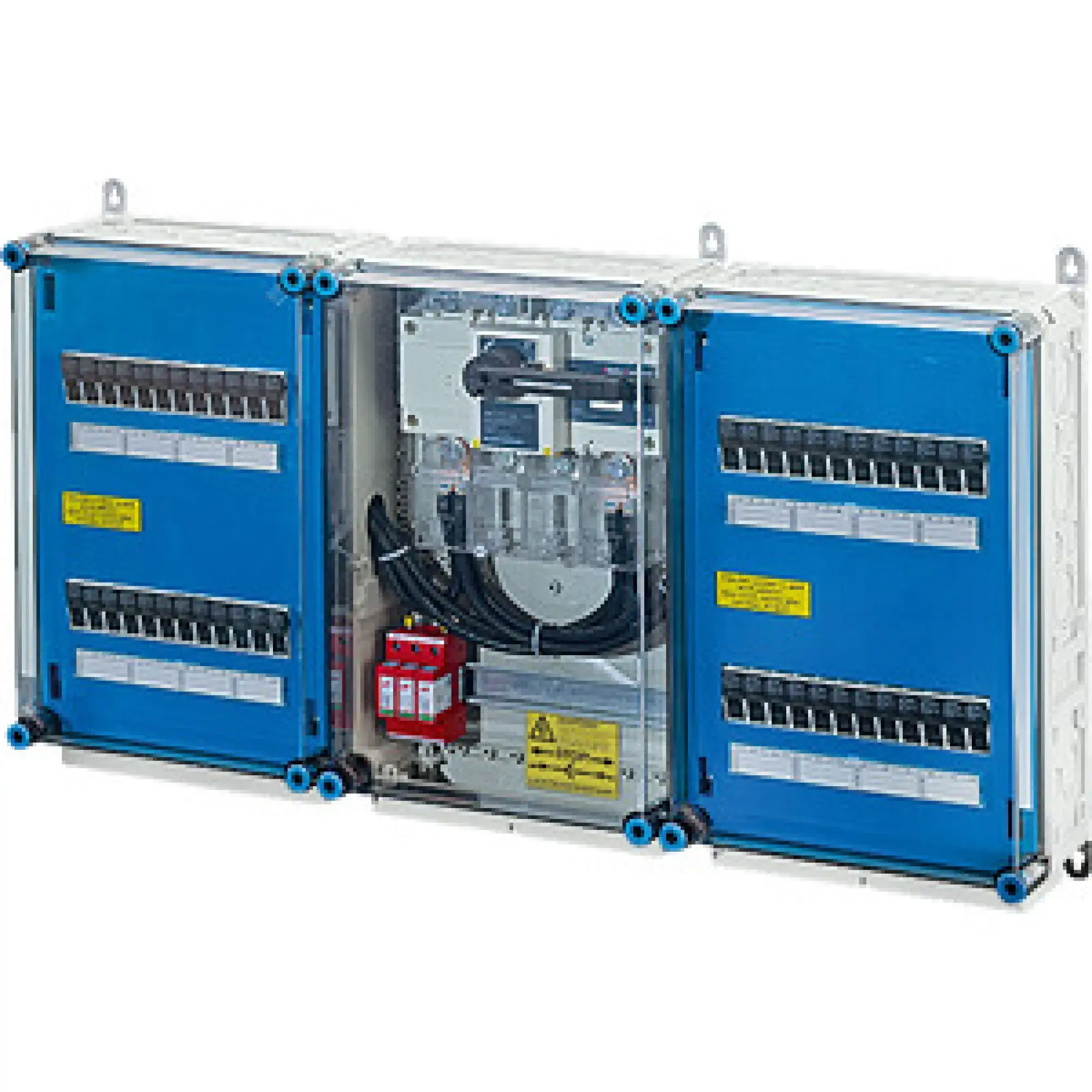 Hensel 20001236 PV-Generatoranschlusskasten, mit ÜSE, 24xPV-Strang m. Sicherung auf 1xWR-Eing. Mi PV 3941 (img_002) Hensel 20001236 PV-Generatoranschlusskasten, mit ÜSE, 24xPV-Strang m. Sicherung auf 1xWR-Eing. Mi PV 3941 (img_002)