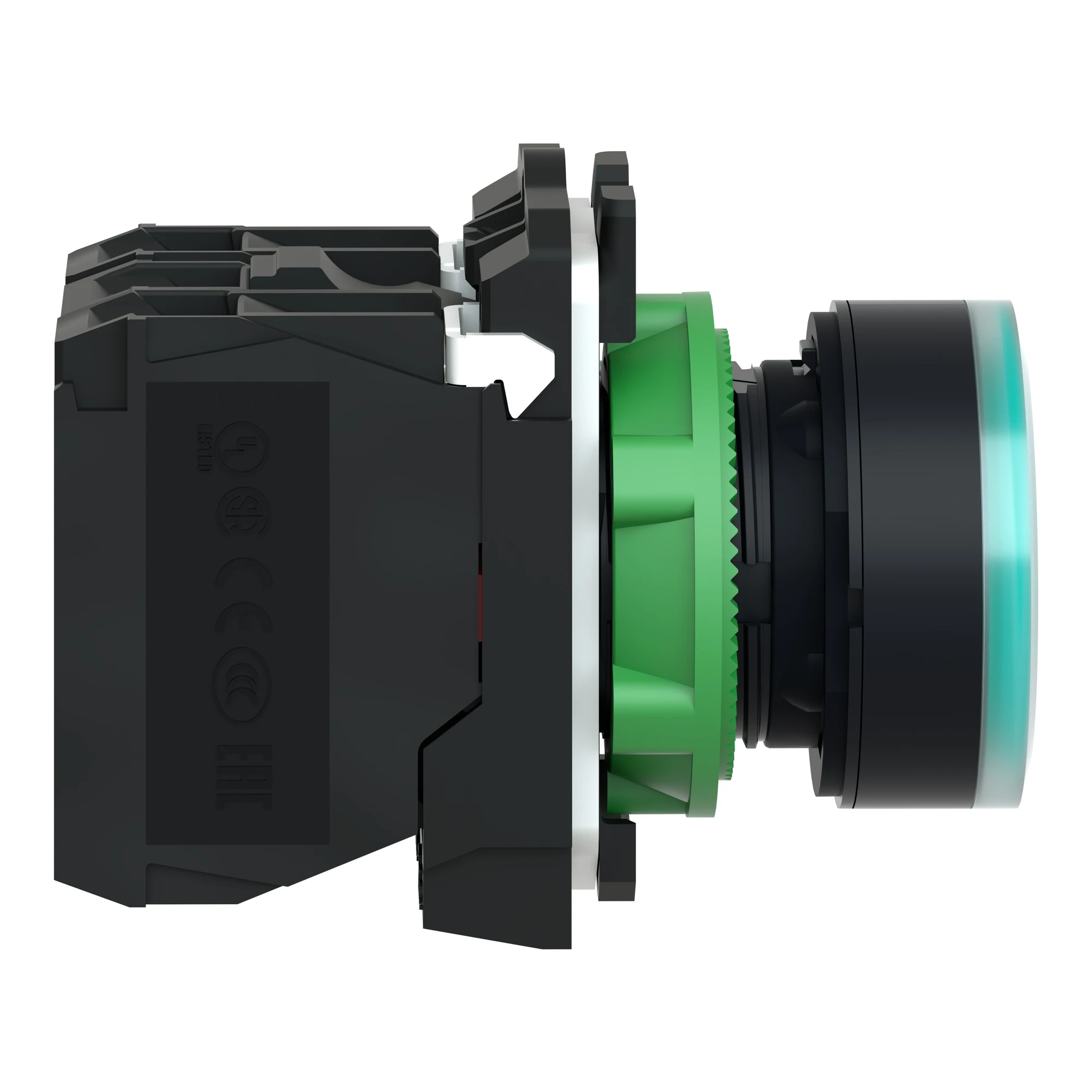 Schneider Electric XB5AW3365 Illuminated pushbutton, green, flat, 1NC+1NO, momentary, +BA 9s 250V 2.4W (img_002) Schneider Electric XB5AW3365 Illuminated pushbutton, green, flat, 1NC+1NO, momentary, +BA 9s 250V 2.4W (img_002)