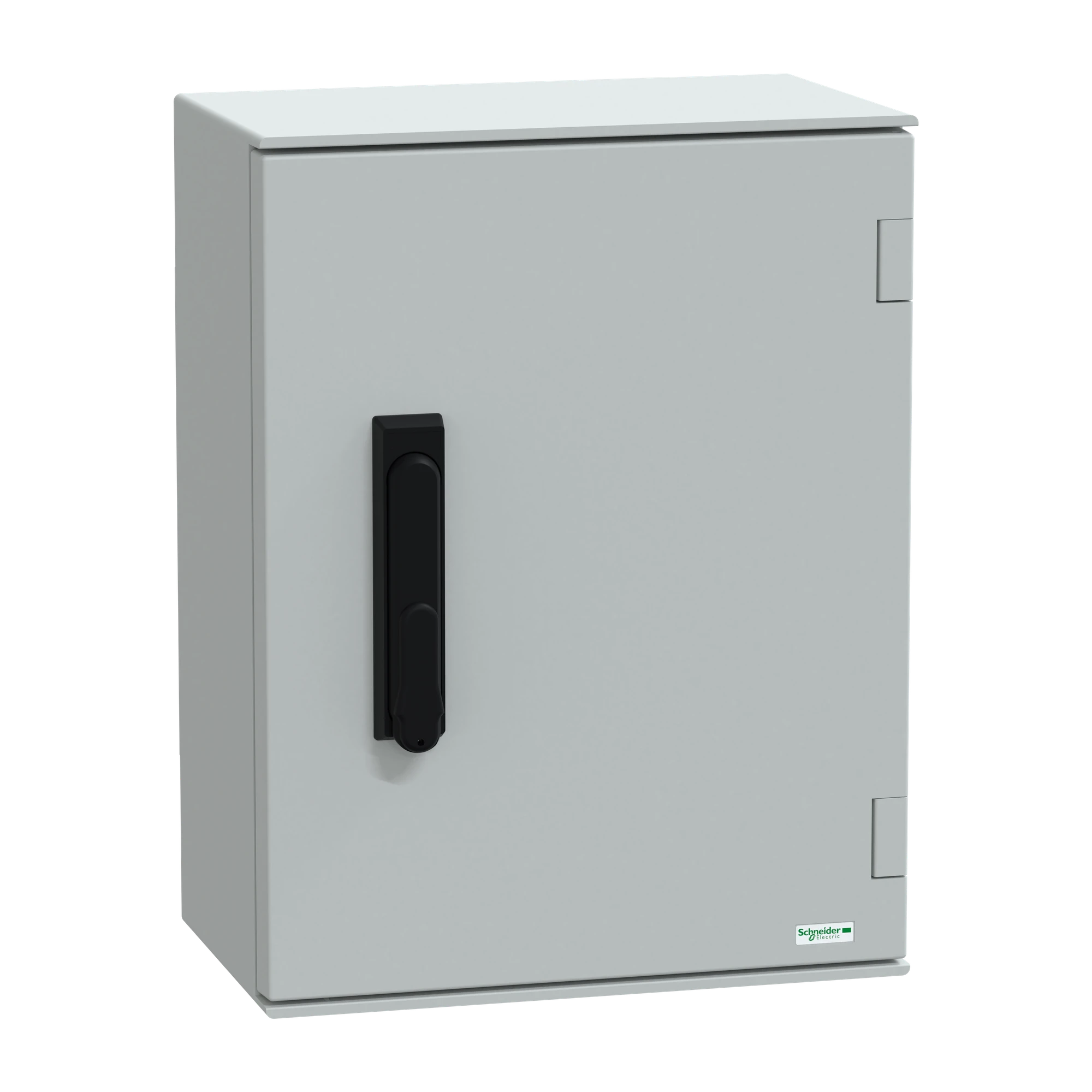 Schneider Electric NSYPLM43VG Polyester enclosure PLM wall mounting, without MP H430xW330xD200mm IP66, 3-P. locking (img_001)