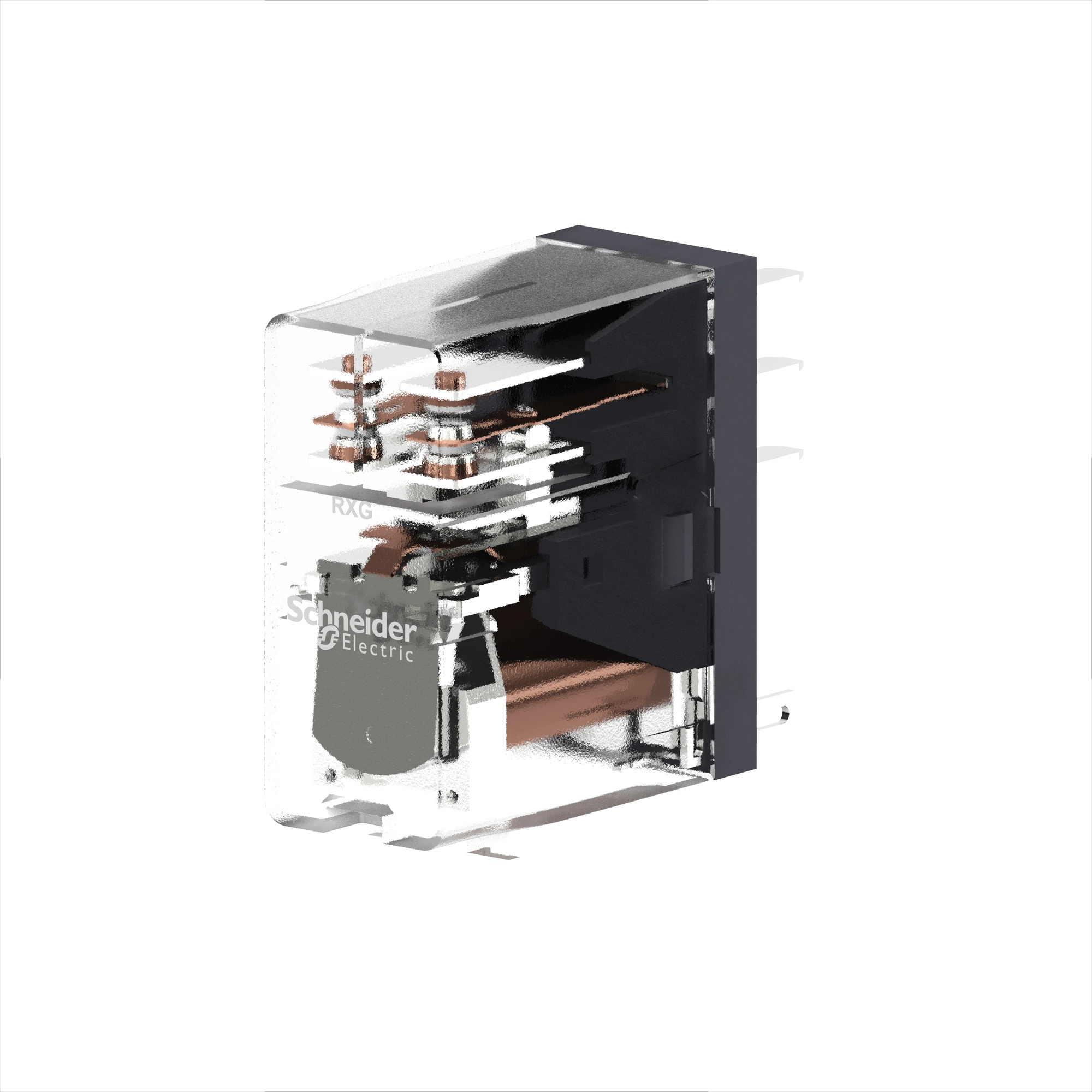 Schneider Electric RXG25BD Socketed Interface Relay RXG, 2 C/O, 5 A, 24 VDC, Clear Housing (img_003)