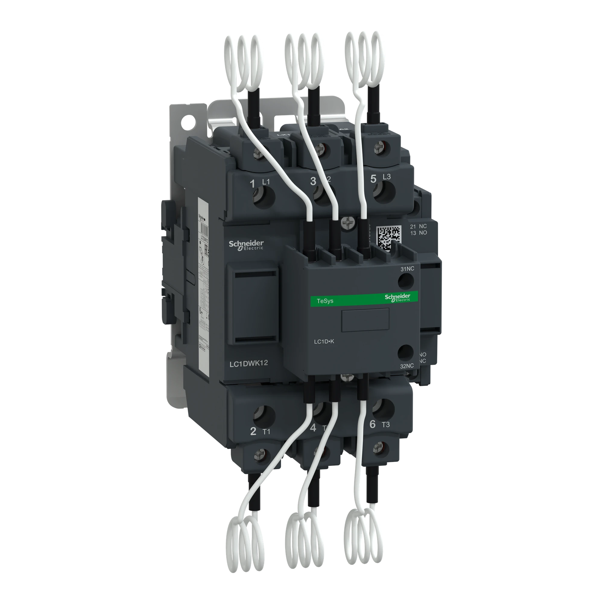 Schneider Electric LC1DWK12P5 Capacitor contactor, 3p+1NC+2NO, 60KVAr/400V, coil 230V 50Hz (img_001)