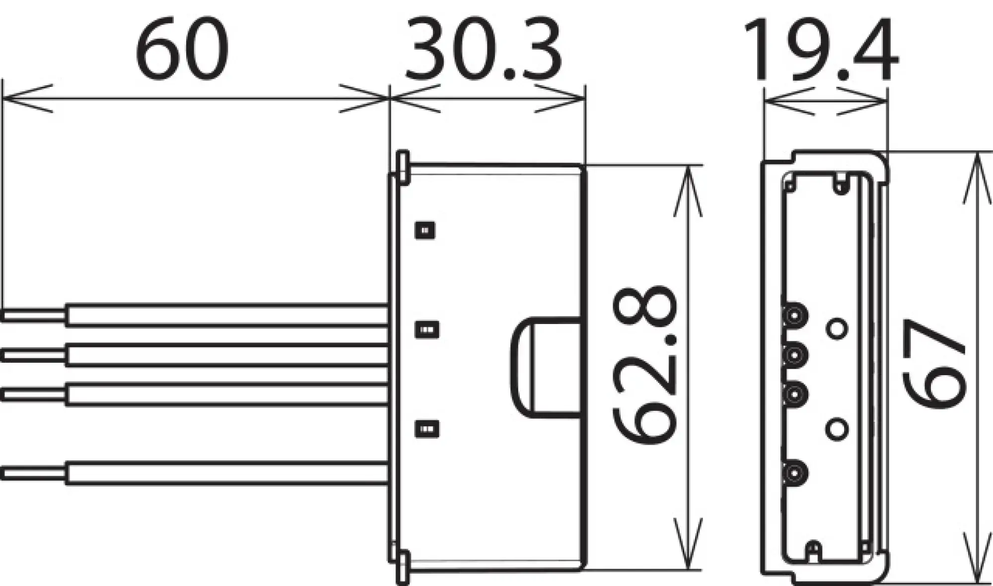 Dehn 900446 Surge arrester Type 2 DEHNcord 2-pole f. electr. installation systems (img_002)