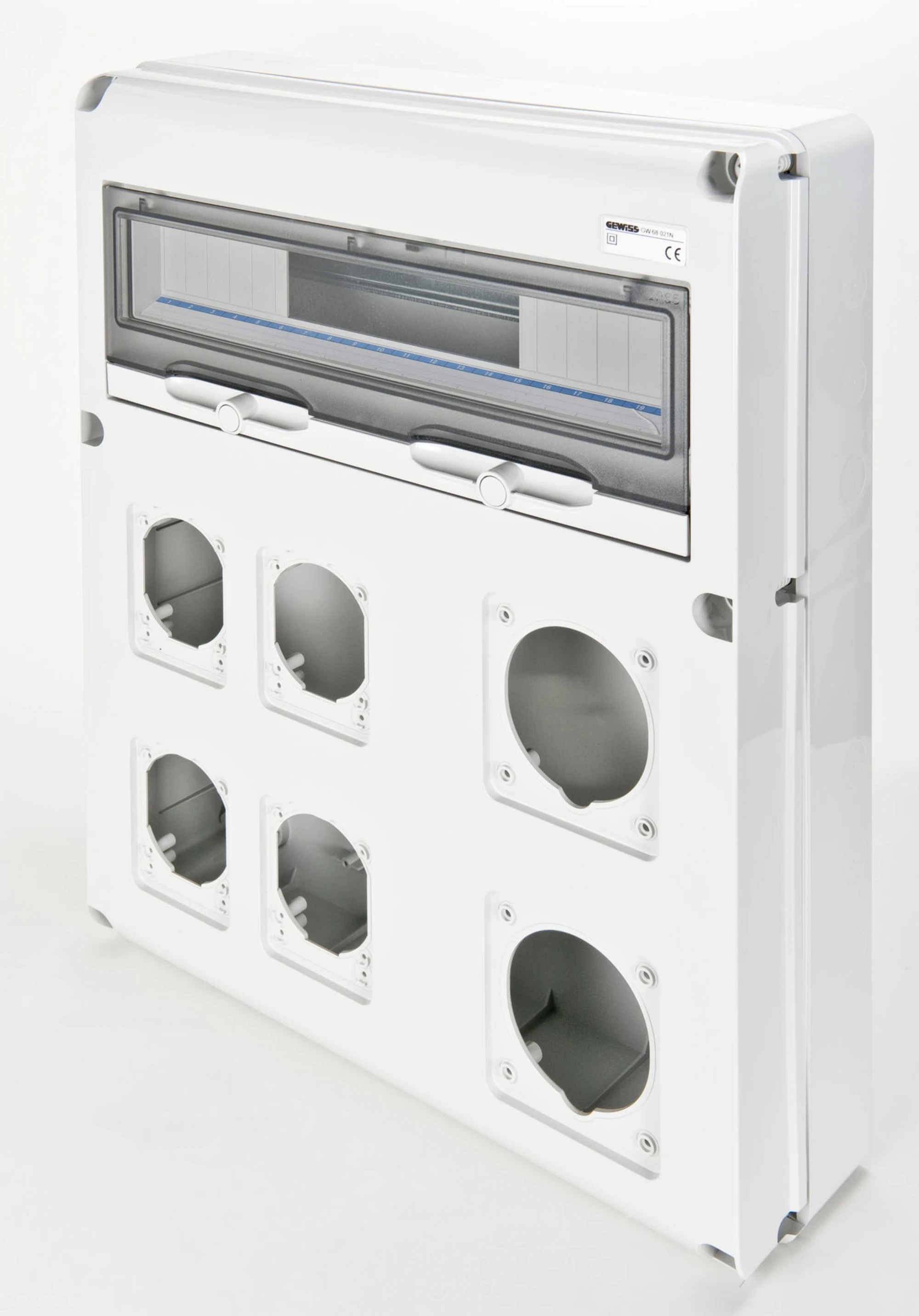 GEWISS GW68021N Q-DIN 20 MODULES - 2 FLANGE IEC 309 63A + 4 FLANGE IEC 309 16/32A - IP65 (img_001)