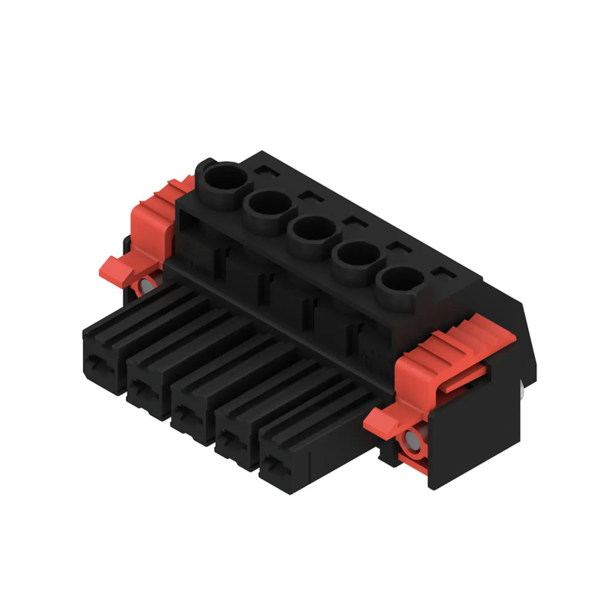 Weidmüller 1930190000 PCB connector (wire connection), 1000 V, 57 A, Pitch in mm: 7.62, 10 mm², Number of poles: 5, Clamping yoke connection, Box (img_001) Weidmüller 1930190000 PCB connector (wire connection), 1000 V, 57 A, Pitch in mm: 7.62, 10 mm², Number of poles: 5, Clamping yoke connection, Box (img_001)