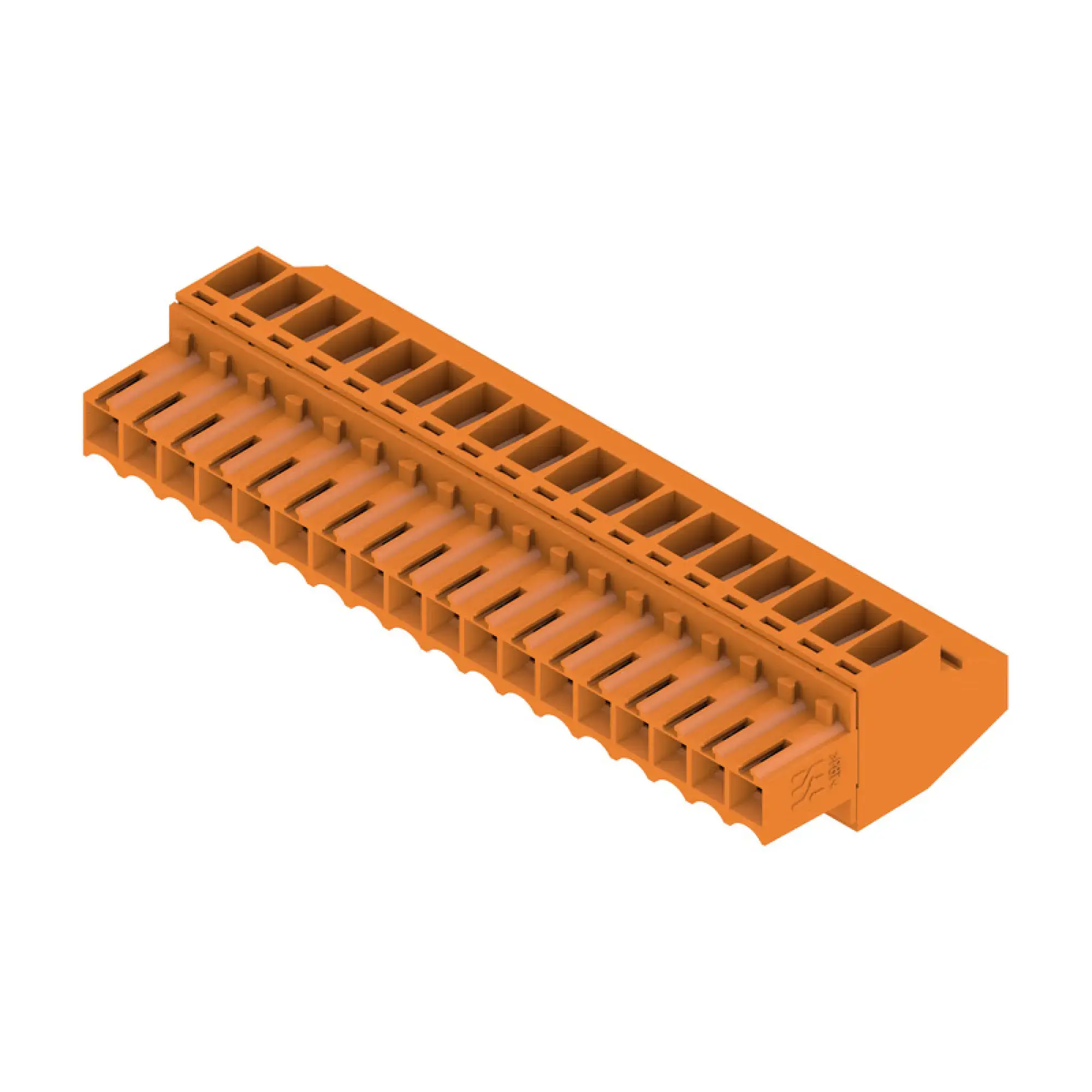 Weidmüller 1638710000 PCB connector (wire connection), 160 V, 12 A, Pitch in mm: 3.50, 1.5 mm², Number of poles: 18, Clamping yoke connection, Box (img_001)
