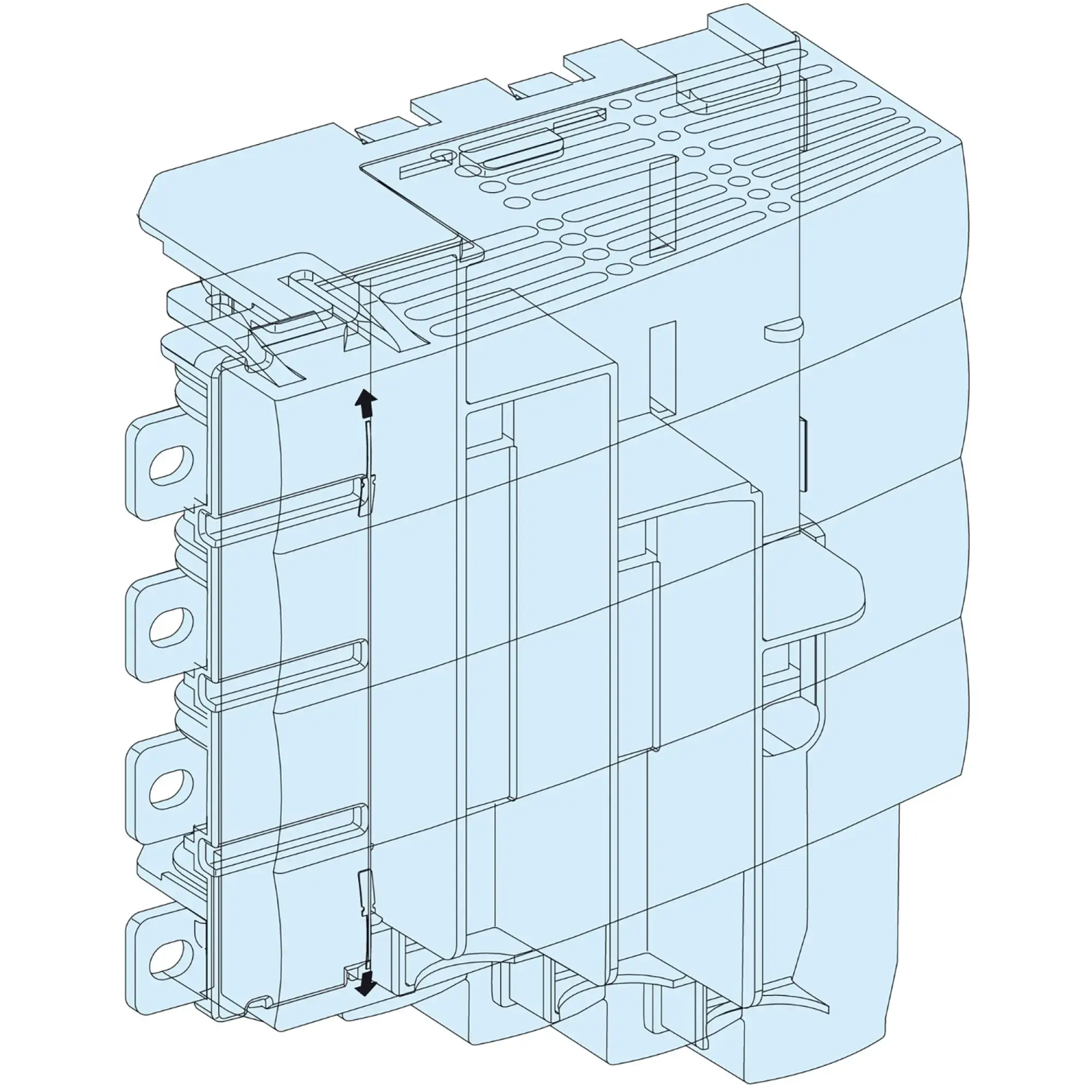 Schneider Electric LVS04067 PrismaSeT-P, Infeed Block, ComPacT NSX100-250/ComPacT INS250 4-pole,bottom (img_002)