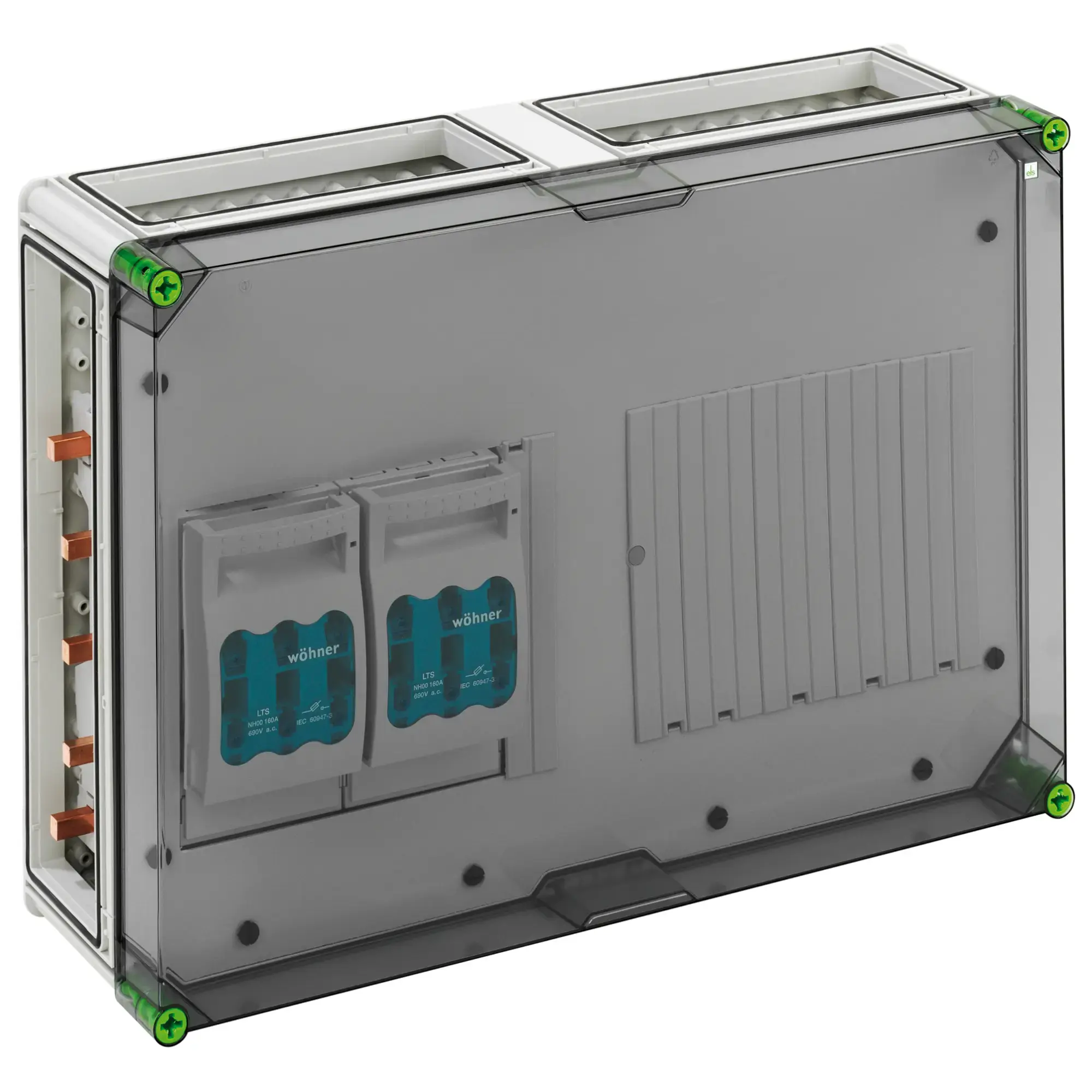 Spelsberg 04752501 NH fuse enclosure, Type of protection IP65, Impact strength IK08, Protection class II, Rated voltage 690V AC, Halogen free (img_001)