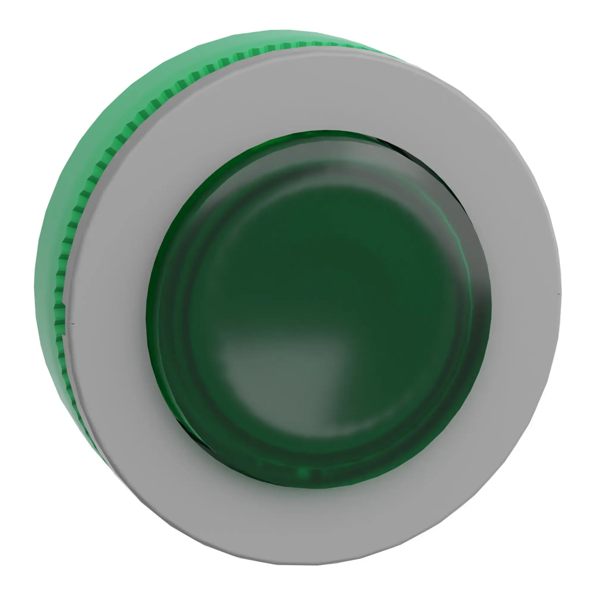 Schneider Electric ZB5FW133C0 Illuminated push-button, front element, Harmony XB5F, plastic, 30mm, light grey, green, protruding, for universal LED (img_008)