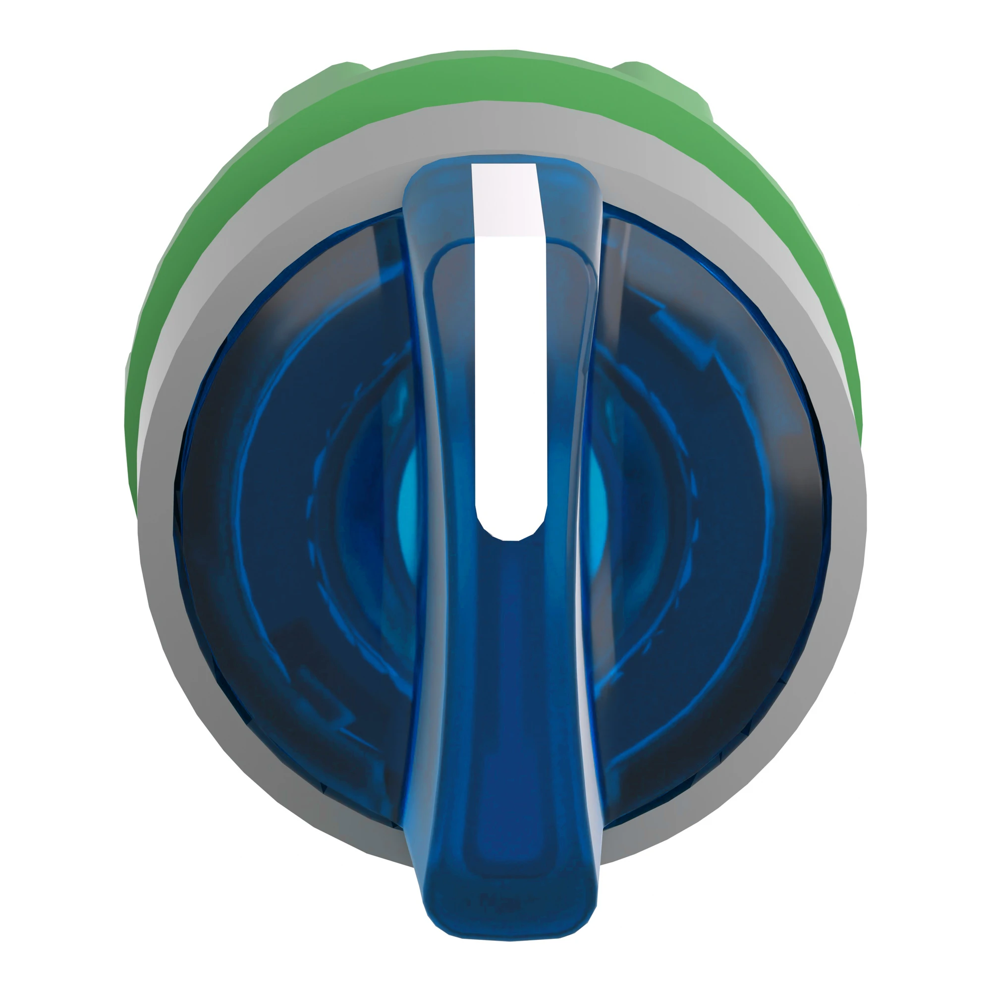 Schneider Electric ZB5AK1563C0 Illuminated Selector Switch, Front Element, Harmony XB5, Plastic, 22mm, Blue, for Universal LED, 3 Positions, Center Retained (img_004)