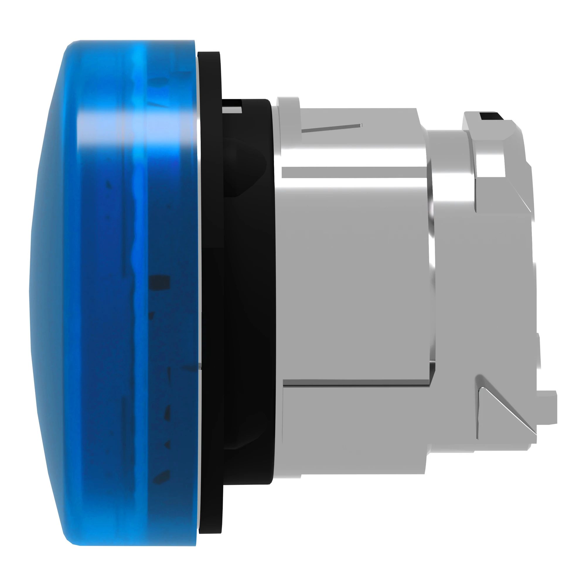 Schneider Electric ZB4BV063 Pilot light, Front element, Harmony XB4, Metal, 22mm, blue, for universal LED, smooth dome (img_006)