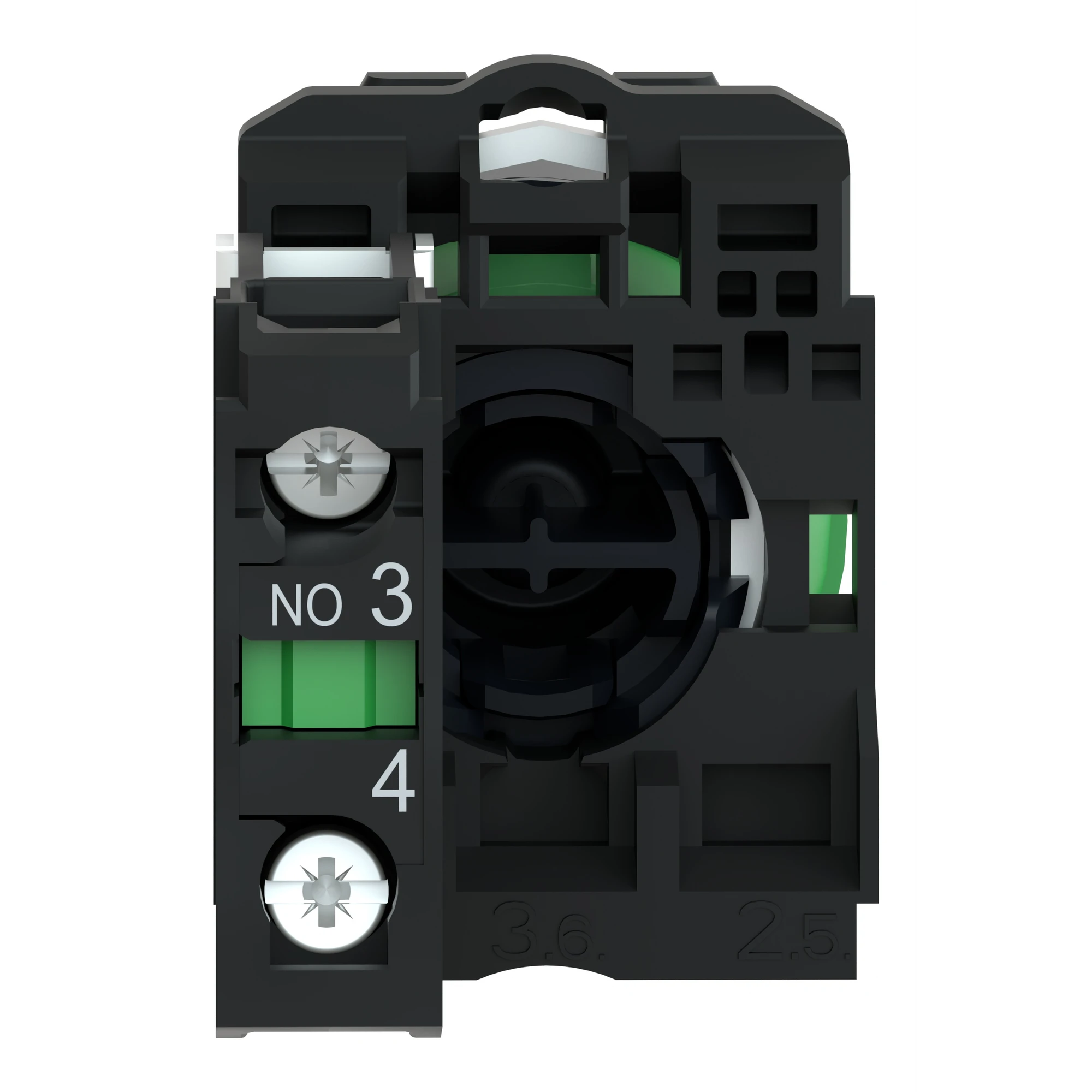 Schneider Electric XB5AA21 Pushbutton, Harmony XB5, plastic, black, unlabelled, 22mm, momentary, 1NO (img_002)