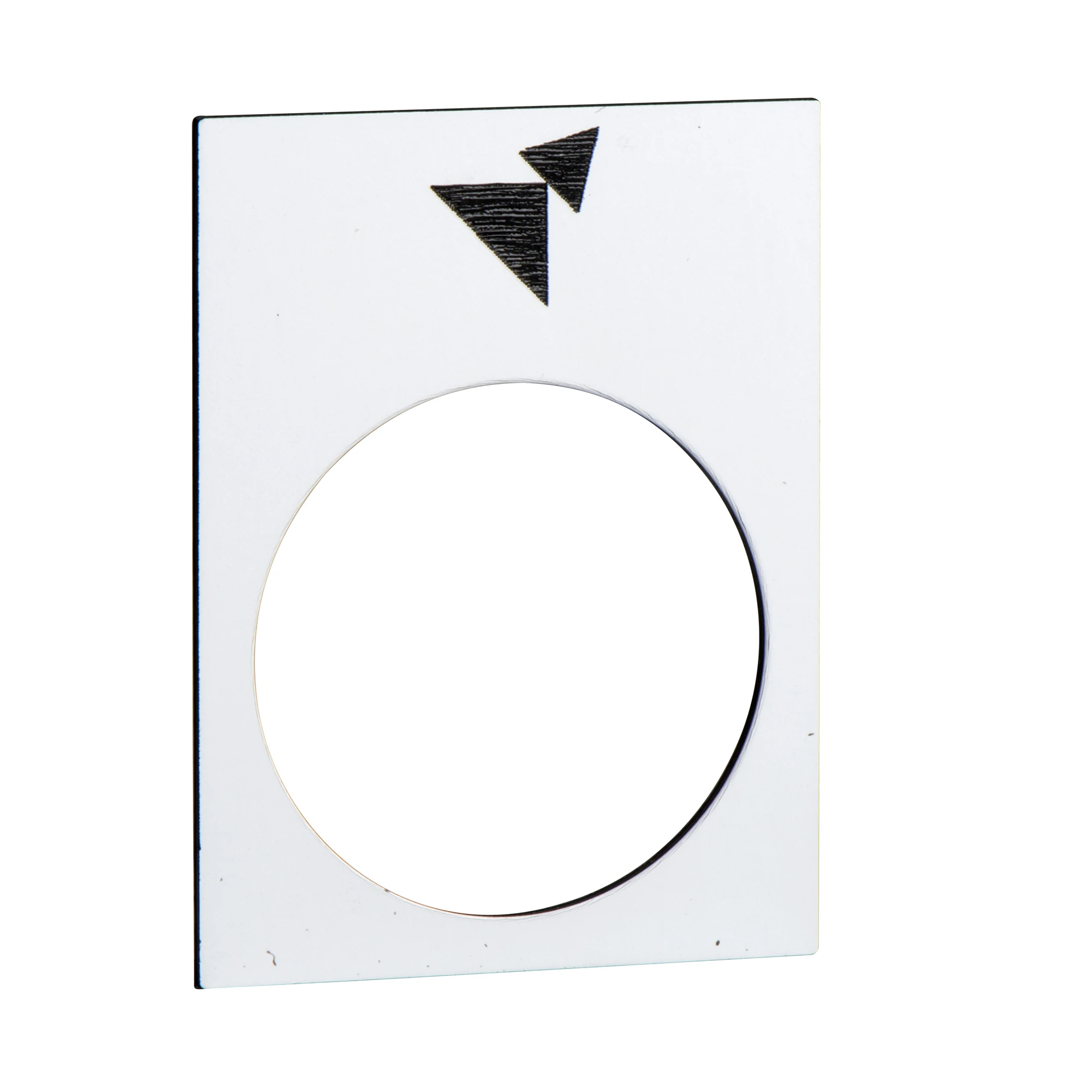 Schneider Electric ZB2BY4965 Labeling plate, 30x40mm, white, forward, slow-fast (img_001) Schneider Electric ZB2BY4965 Labeling plate, 30x40mm, white, forward, slow-fast (img_001)