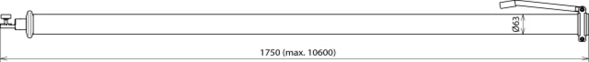 Dehn 766037 Telesc. insulating rod with ZK support and measuring scale Un...36kV L 10600mm (img_004)