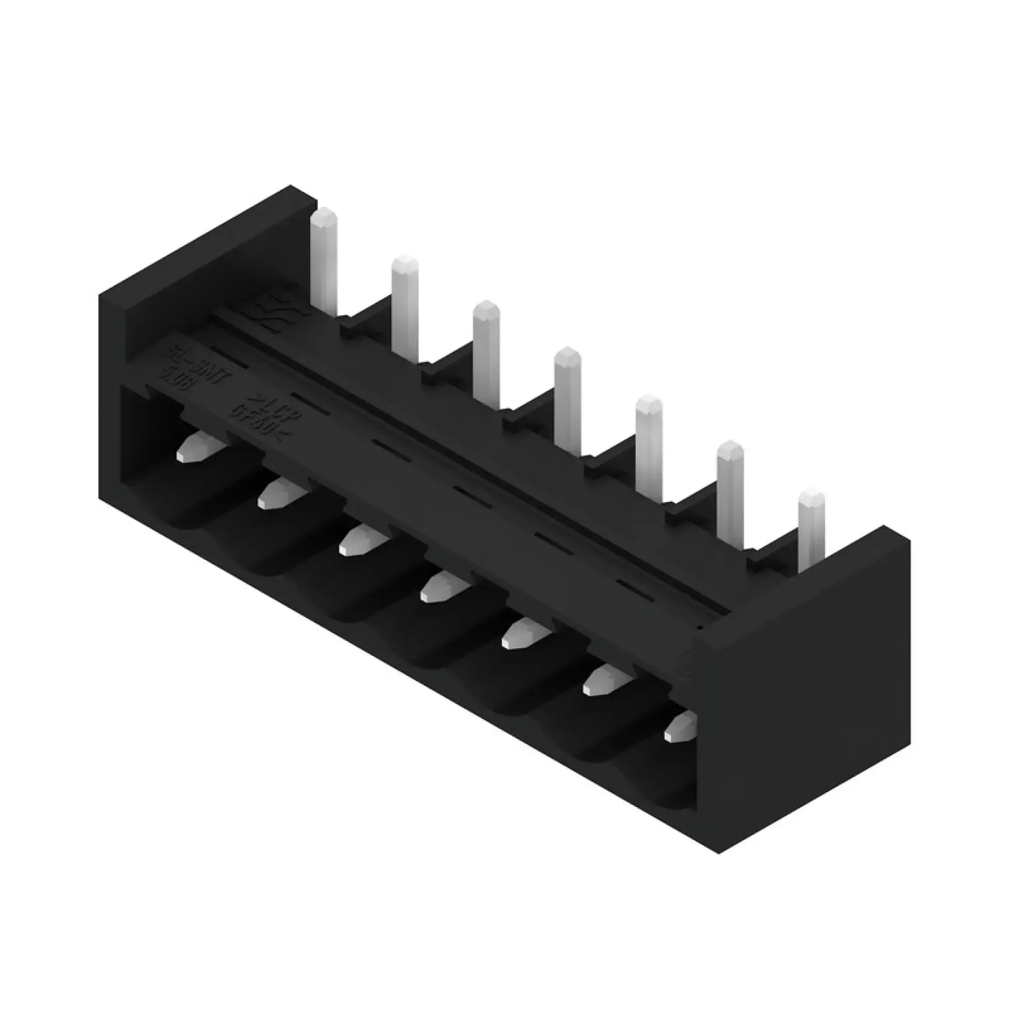 Weidmüller 1877420000 PCB connector (board connection), 320 V, 27.5 A, Pitch in mm: 5.08, Number of poles: 7, THT/THR solder connection, Box (img_001)