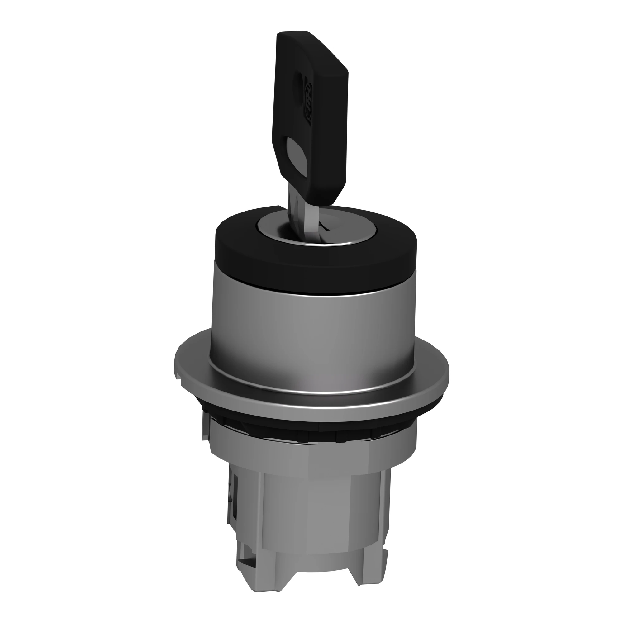 Schneider Electric ZB4FG7 Key switch, front element, Harmony XB4F, metal, 30mm, black, 3 positions, latching center (img_005)