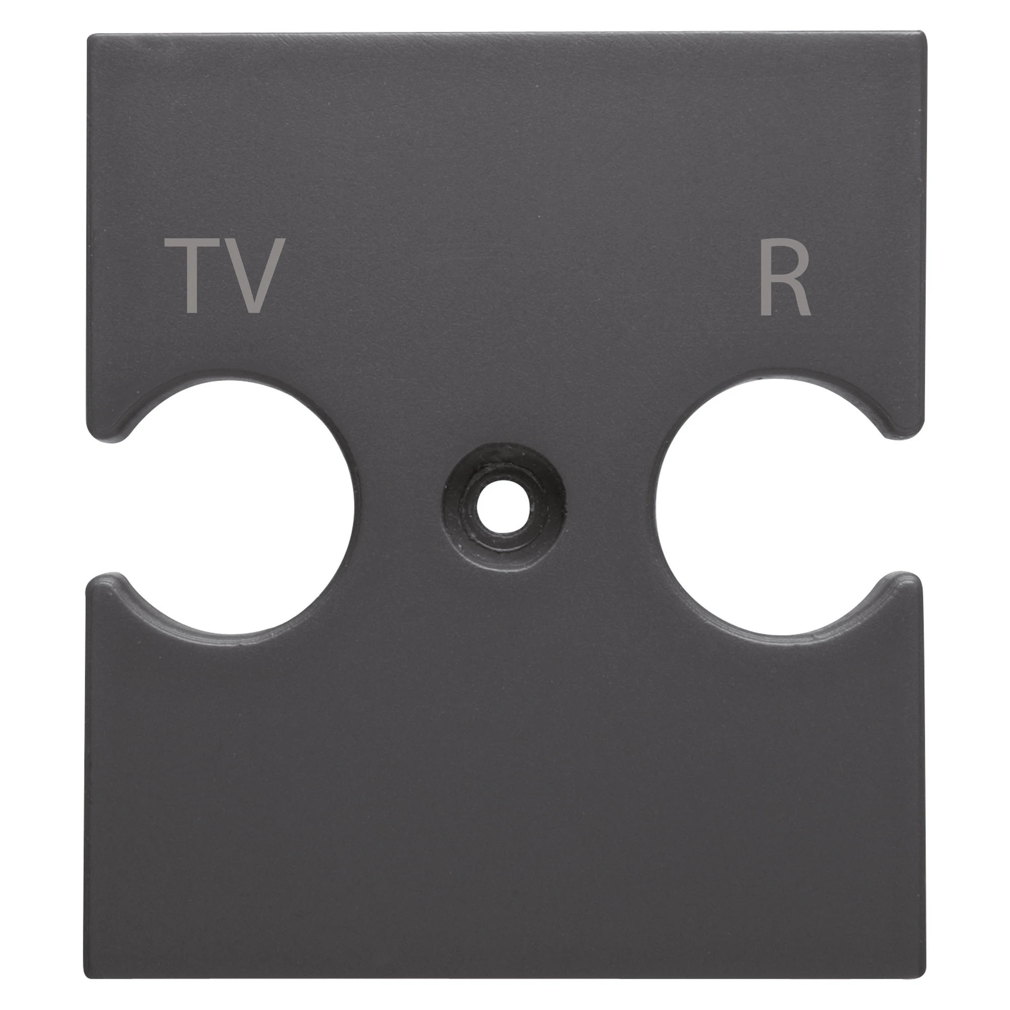 GEWISS GW12386 Abdeckung TV+FM-Dose Schwarz (img_001)