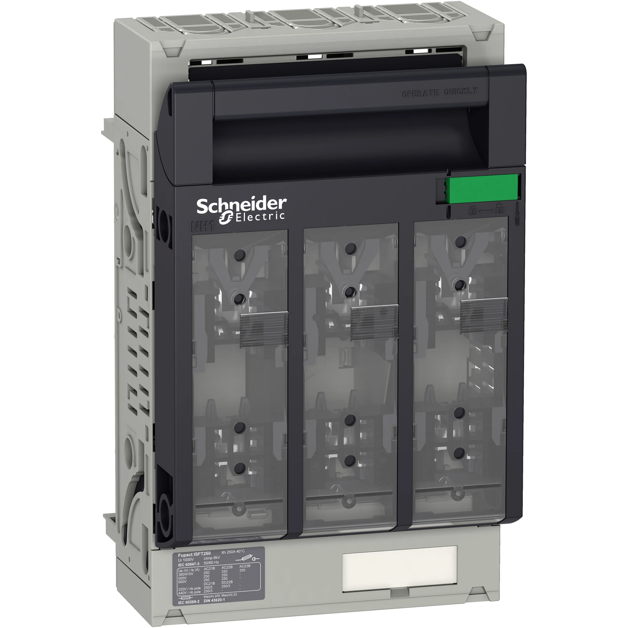 Schneider Electric LV480805 Fuse Disconnect Switch ISFT250 3P Connection 60 mm Busbar (img_001) Schneider Electric LV480805 Fuse Disconnect Switch ISFT250 3P Connection 60 mm Busbar (img_001)
