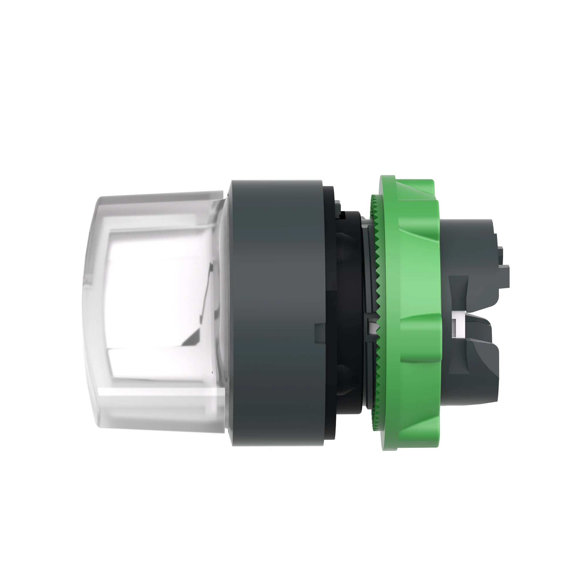 Schneider Electric ZB5AK1413 Illuminated selector switch, front element, Harmony XB5, plastic, 22mm, white, for universal LED, 2 positions, momentary (img_006)