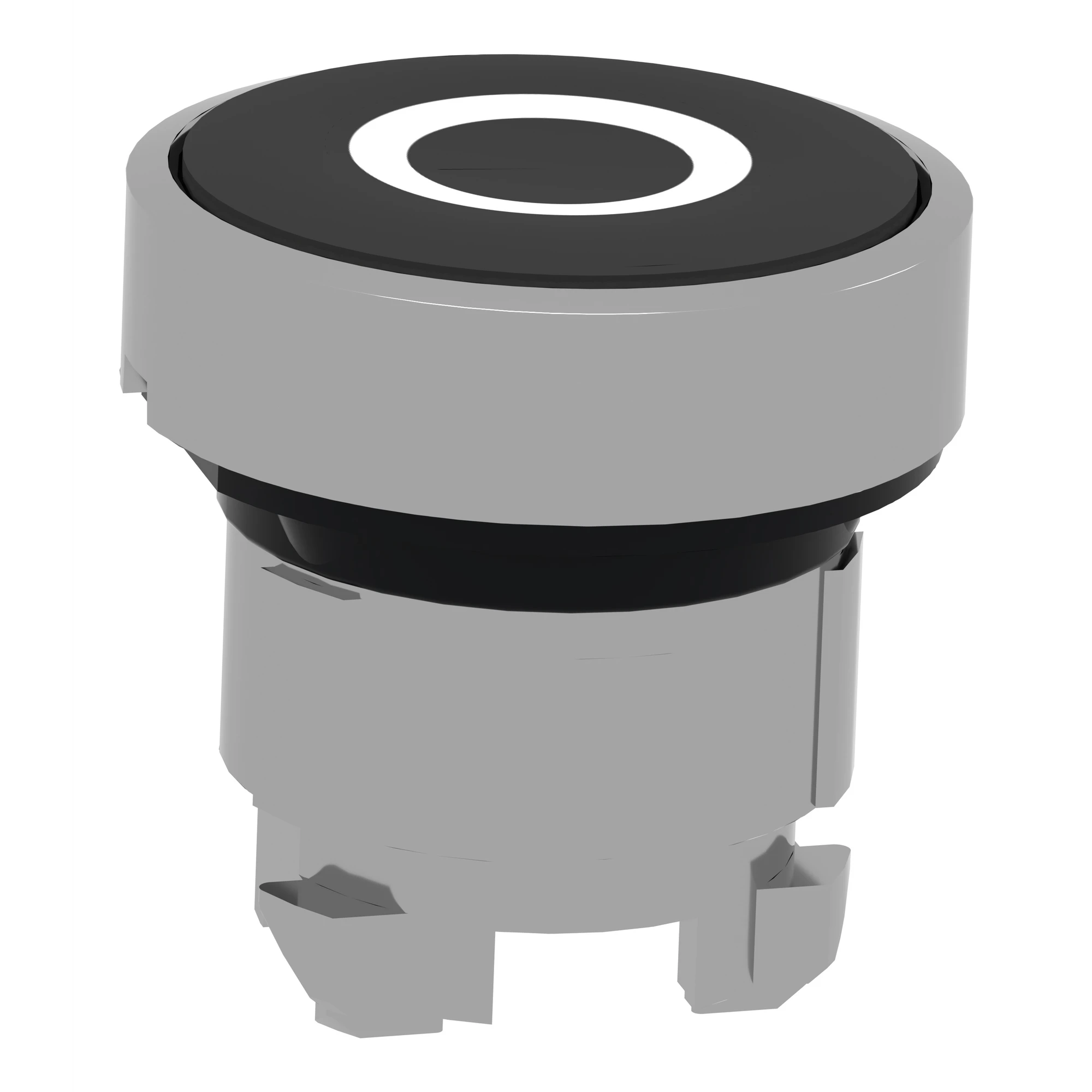 Schneider Electric ZB4BA232 Push Button, Front Element, Harmony XB4, Metal, 22mm, Black, Marked O, Momentary (img_005)