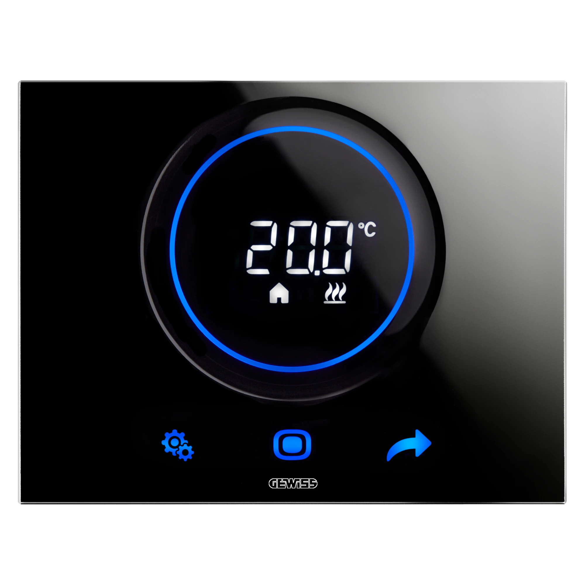 GEWISS GW16970CN Thermostat ICE WI-FI Chorus schwarz AP (img_001)