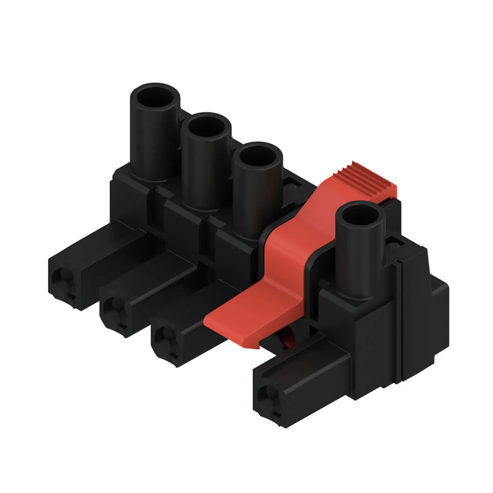 Weidmüller 1173520000 PCB connector (wire connection), 500 V, 29 A, Pitch in mm: 7.62, 4 mm², Number of poles: 4, Clamping yoke connection, Box (img_001)