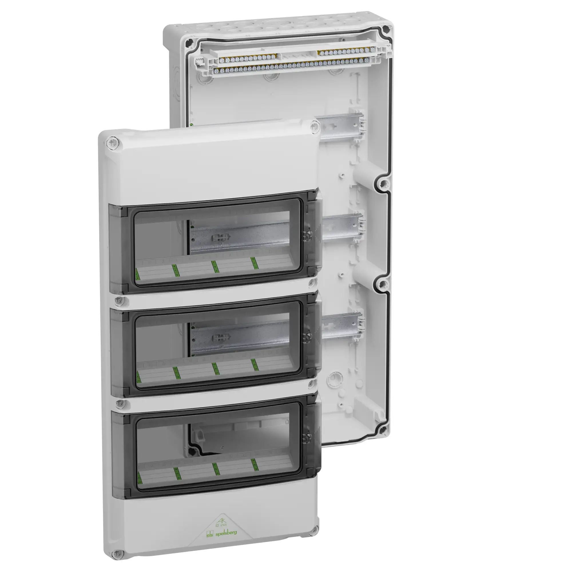Spelsberg 73433601 Small distributions boards, grey, Type of protection IP65, 36 TE, Impact strength IK08, Protection class II, Rated voltage 400V AC, Halogen free (img_001) Spelsberg 73433601 Small distributions boards, grey, Type of protection IP65, 36 TE, Impact strength IK08, Protection class II, Rated voltage 400V AC, Halogen free (img_001)