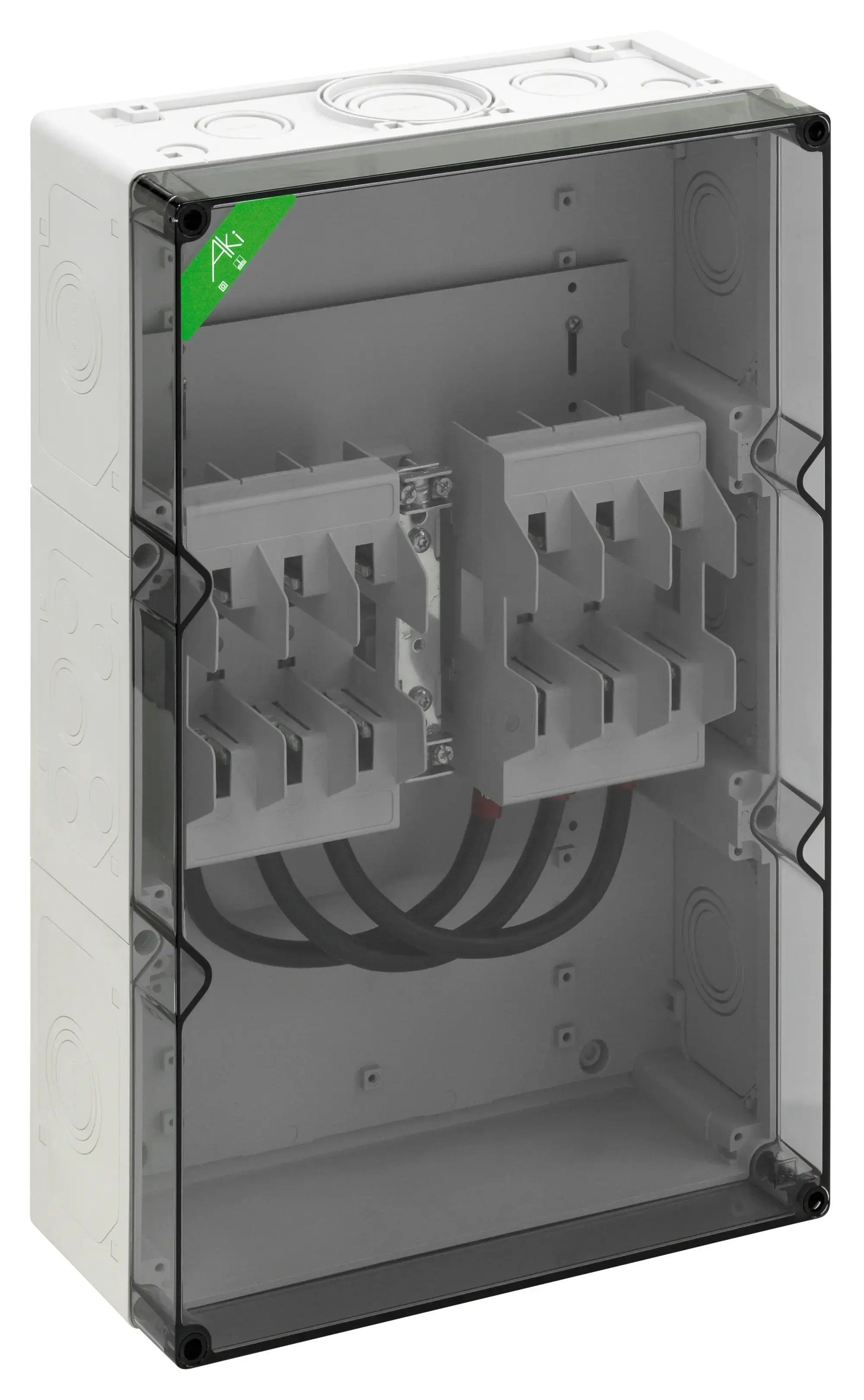 Spelsberg 78130201 NH fuse enclosure, transparent, Type of protection IP54/IP65 , Impact strength IK08, Protection class II, Rated voltage 690V AC, Halogen free (img_001)