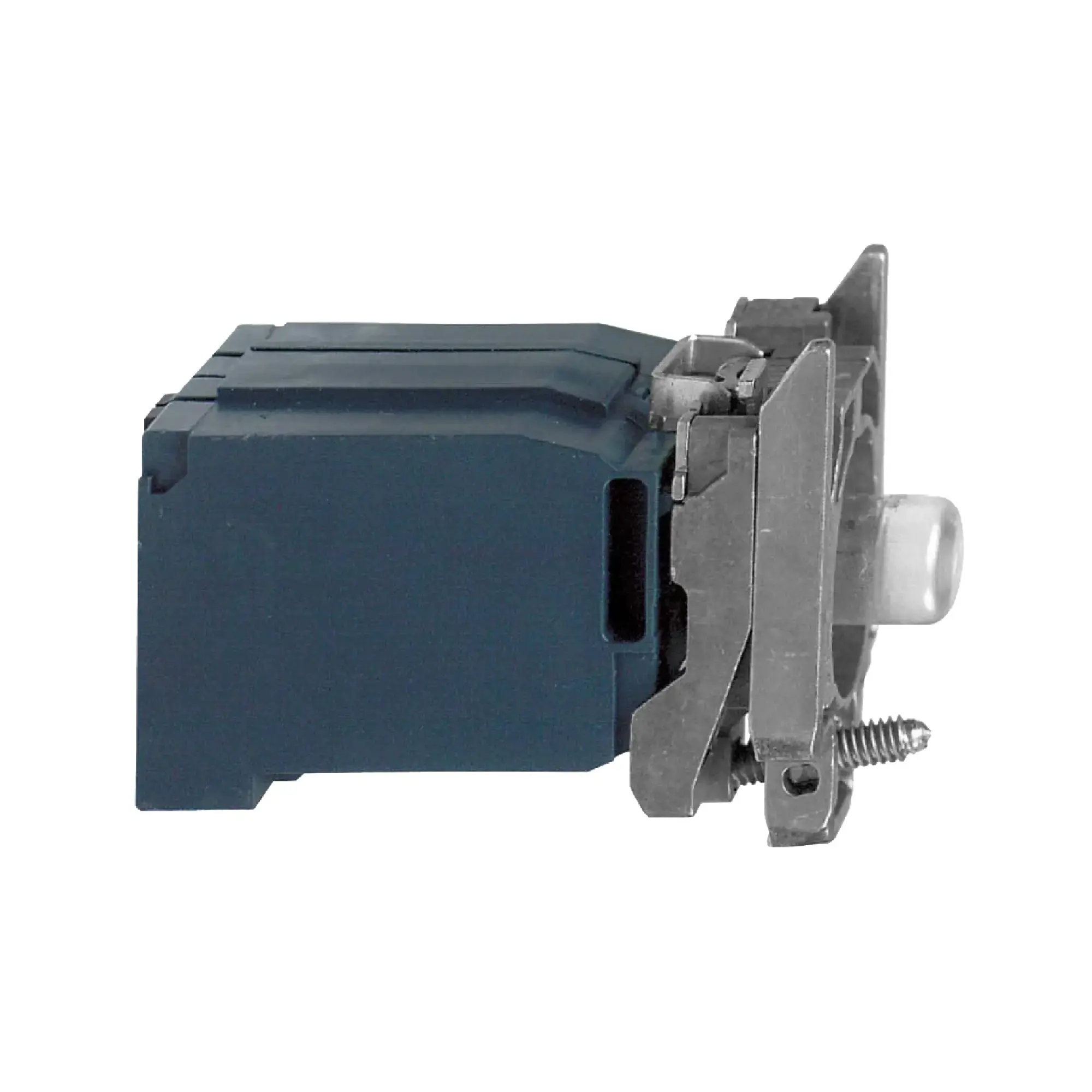 Schneider Electric ZB4BV3 Lamp socket with mounting flange, Harmony XB4, metal, white, with transformer, BA9s bulb, screw terminal, 120V AC (img_002)