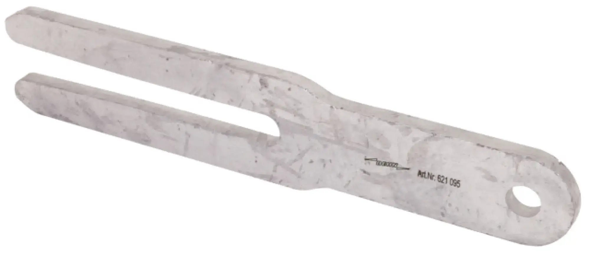 Dehn 621095 Earth rod fork for screwable earth rod Galvanised steel 400x78x12mm (img_001) Dehn 621095 Earth rod fork for screwable earth rod Galvanised steel 400x78x12mm (img_001)