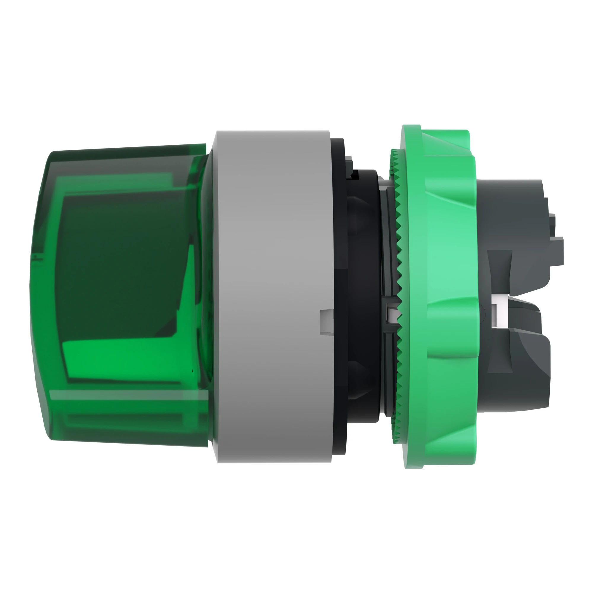 Schneider Electric ZB5AK1233C0 Illuminated selector switch, front element, Harmony XB5, plastic, 22mm green, for universal LEDs, 2 positions, latching (img_007)